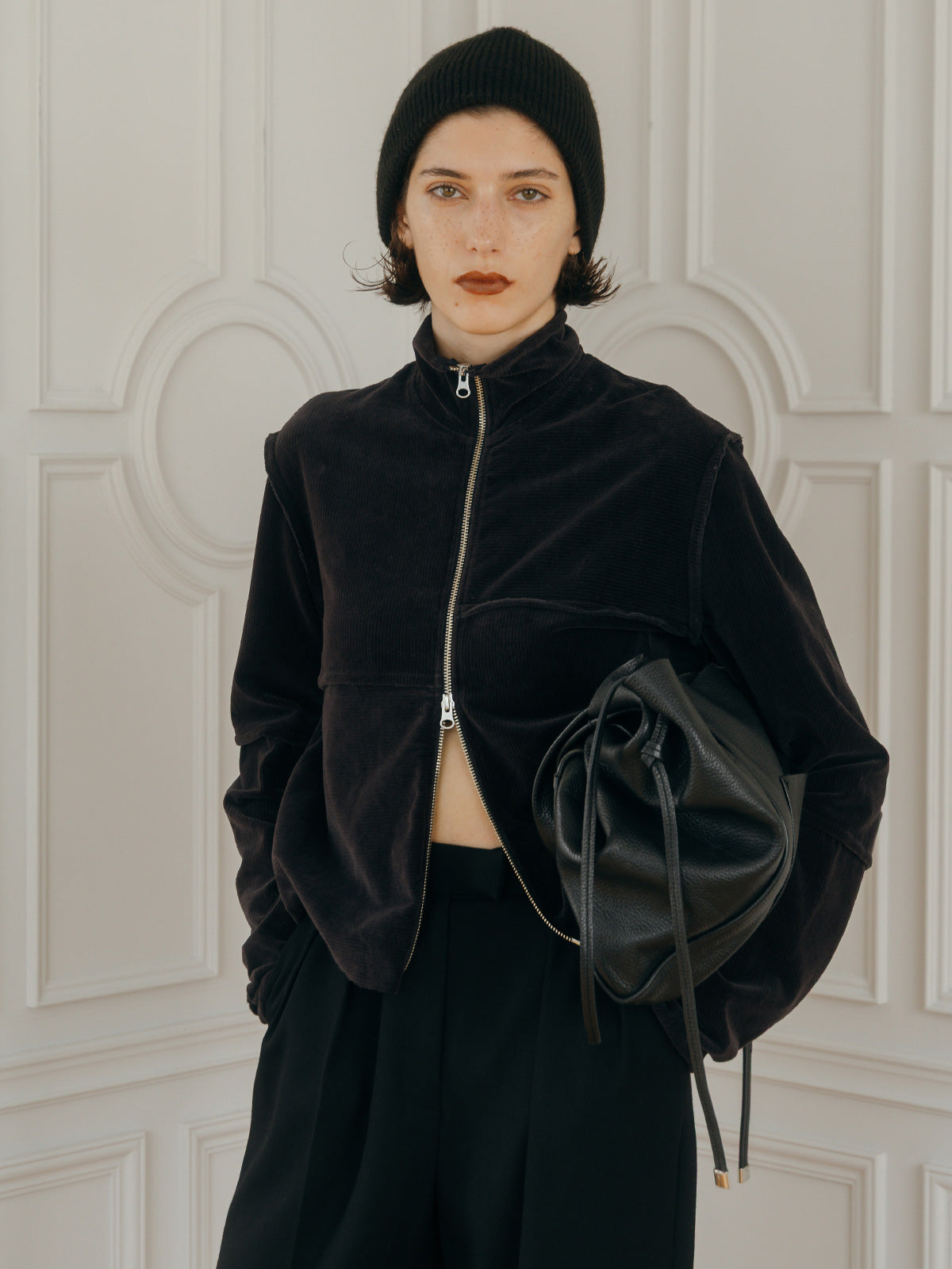 TERRA VELOUR FIT ZIP TOPS