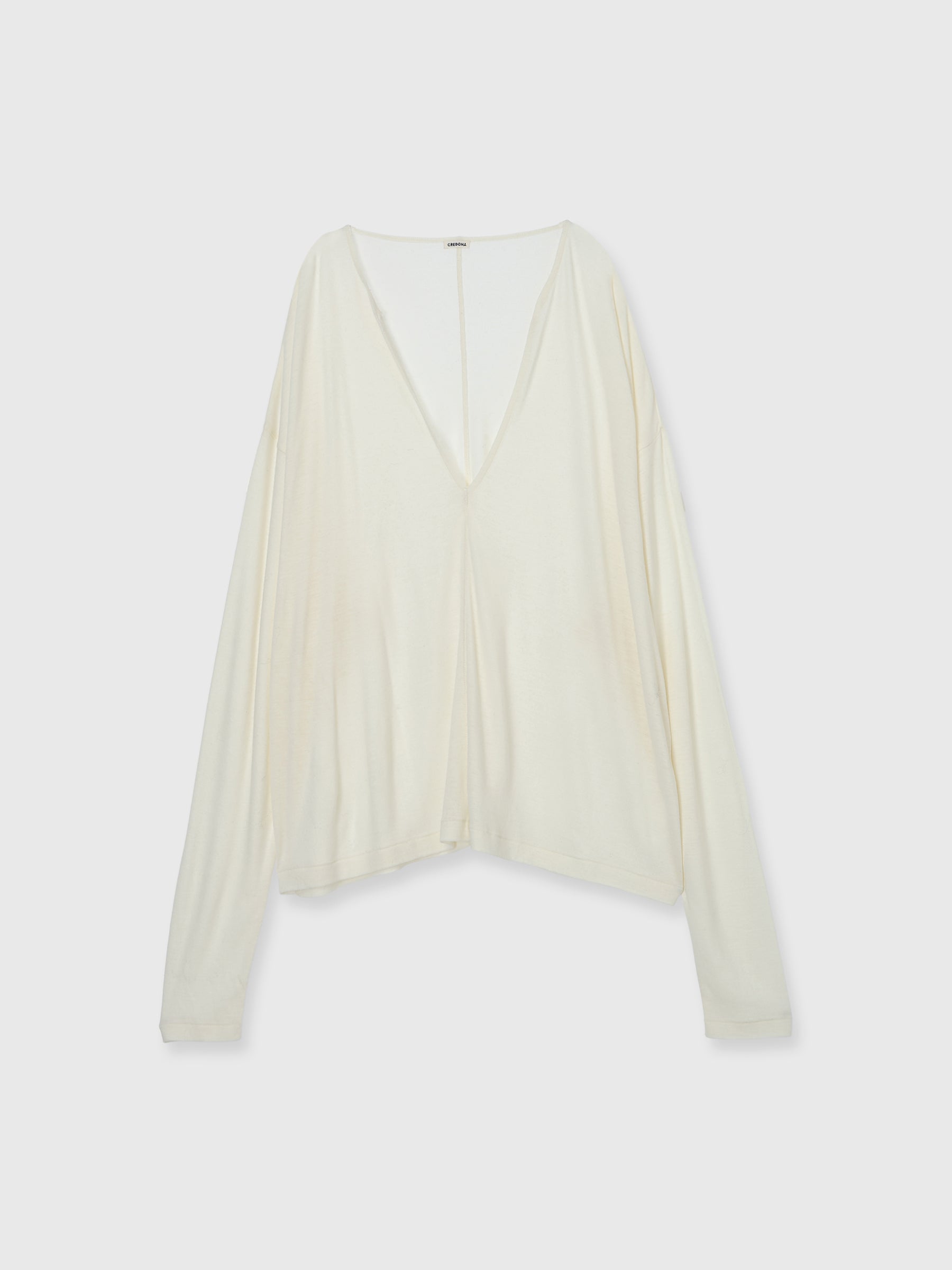 SUPER 120s FINE WOOL V NECK KNIT