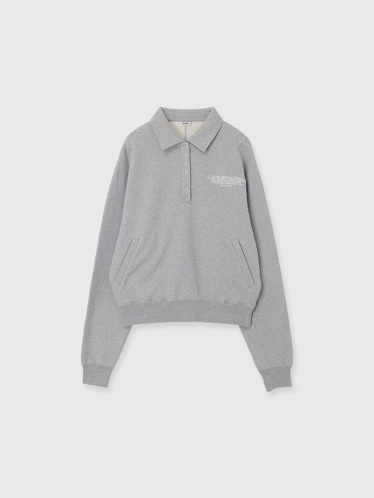HALF-SNAP SWEAT SHIRT
