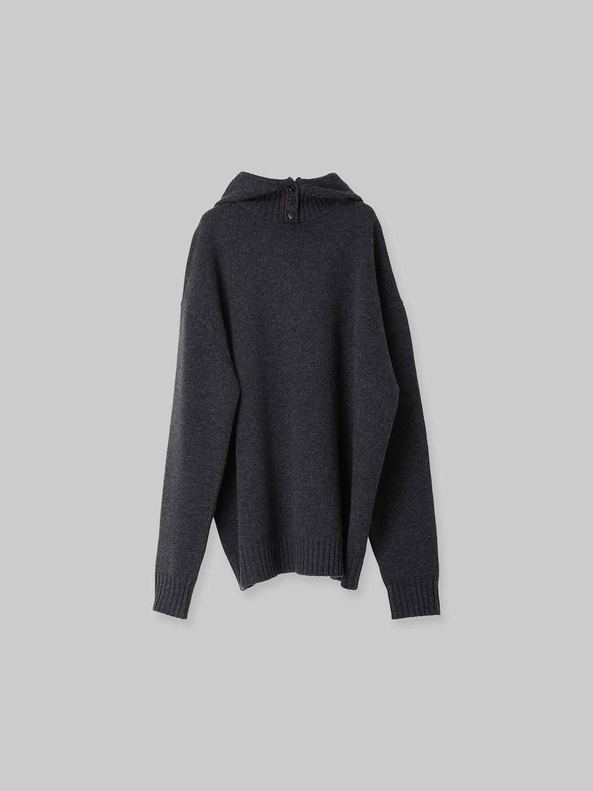 HOODIE KNIT PULLOVEER