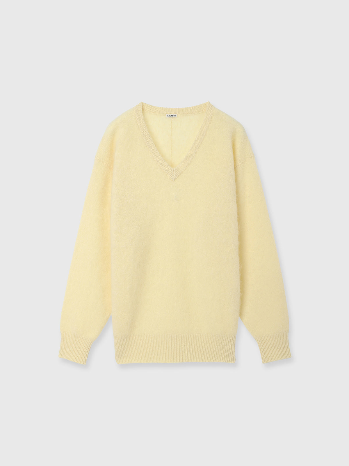 MINK FINISH V-NECK KNIT TOP