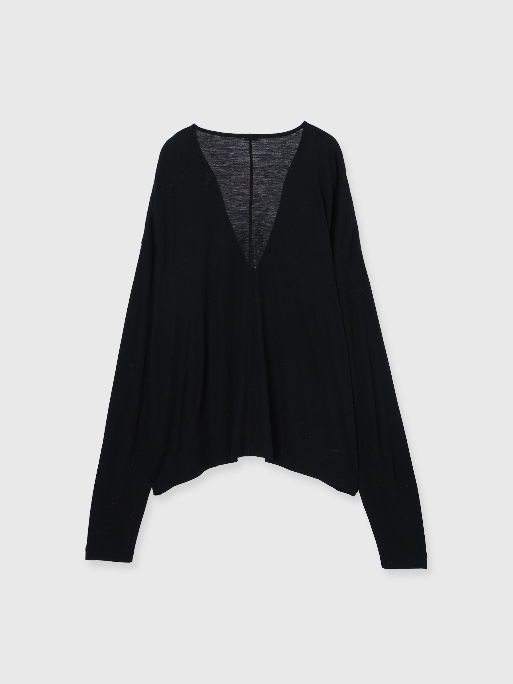 SUPER 120s FINE WOOL V NECK KNIT