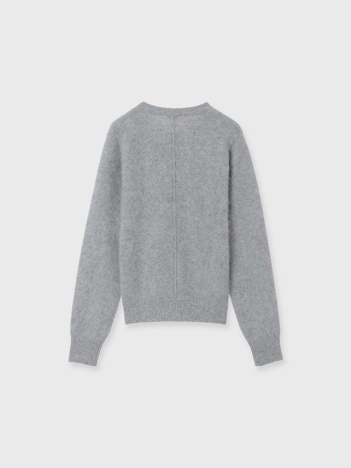 MINK FINISH CREW-NECK KNIT TOP