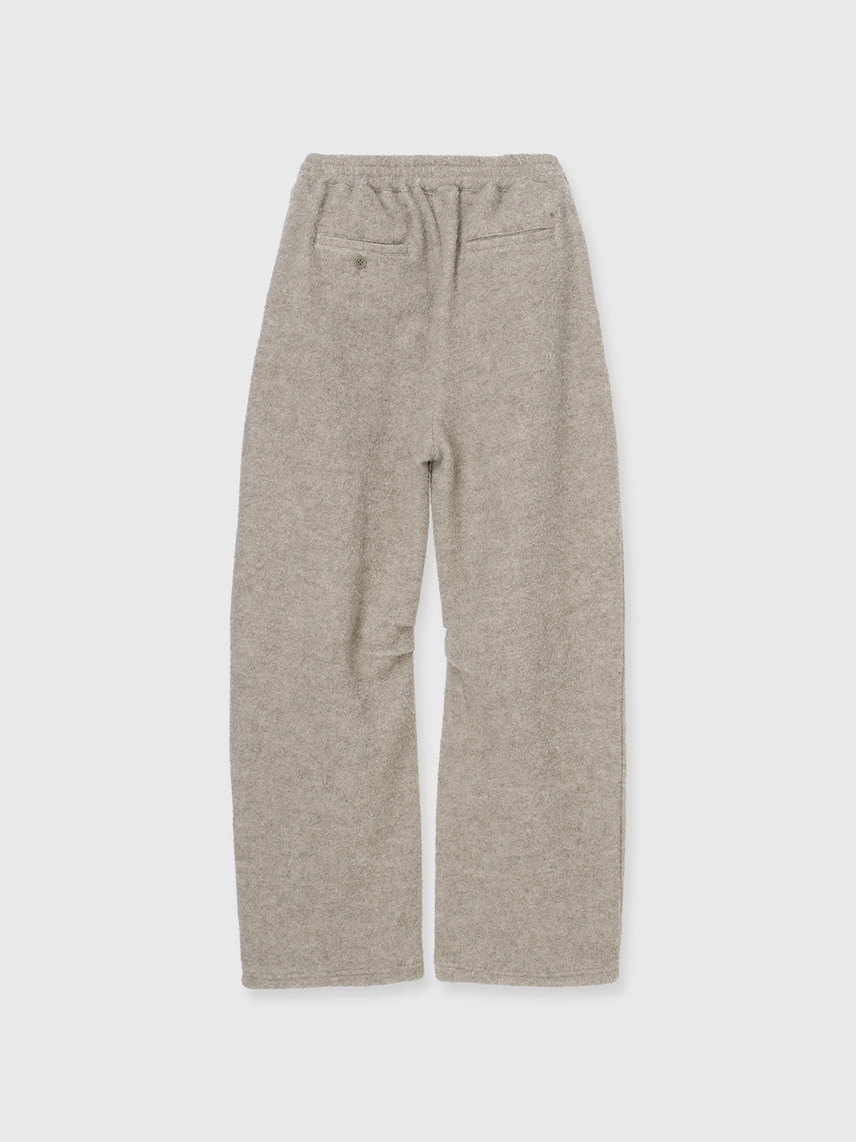 WOOL FLEECE CURVE PANTS