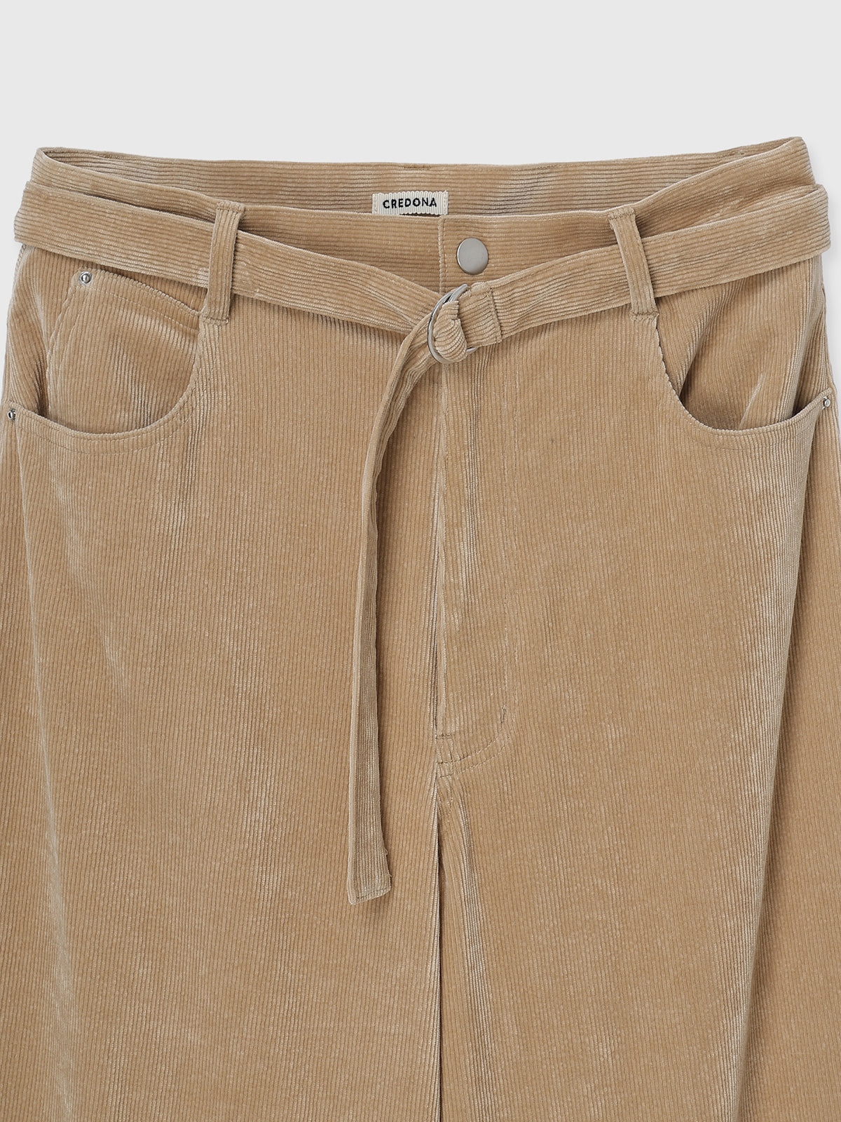 CORDUROY BELT TROUSER
