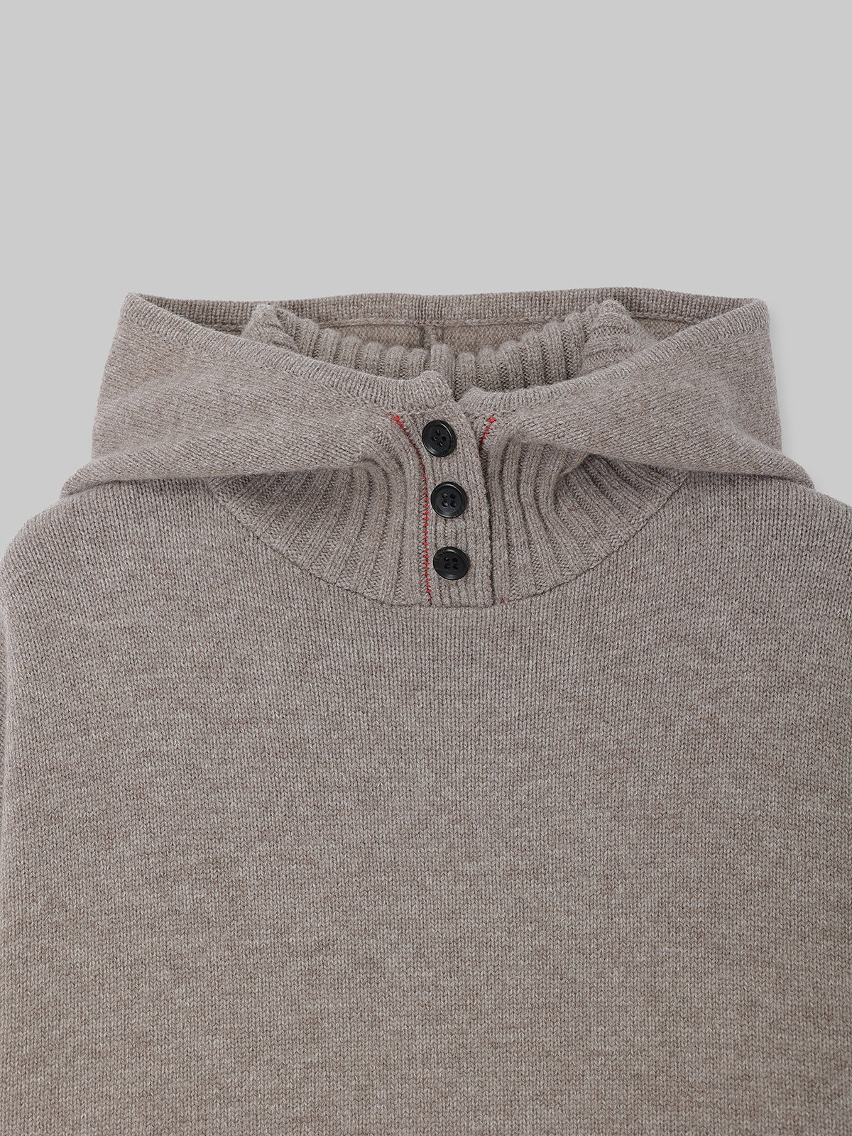 HOODIE KNIT PULLOVEER