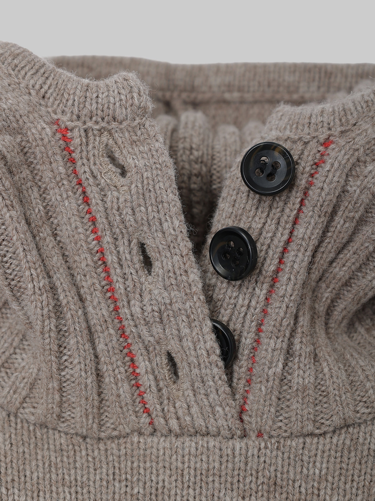 HOODIE KNIT PULLOVEER