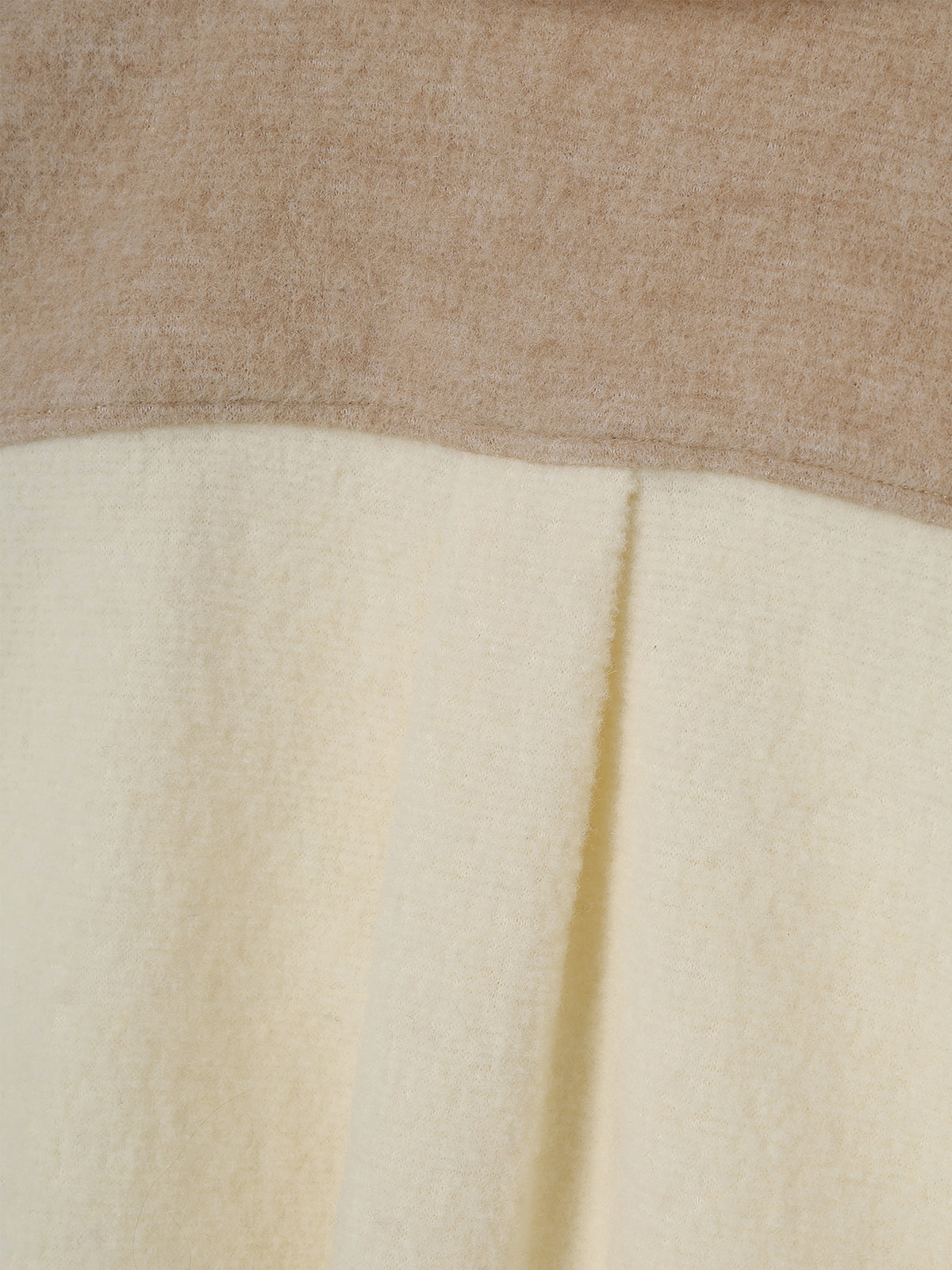 WOOL GAUZE PATCHWORK SHIRT JACKET