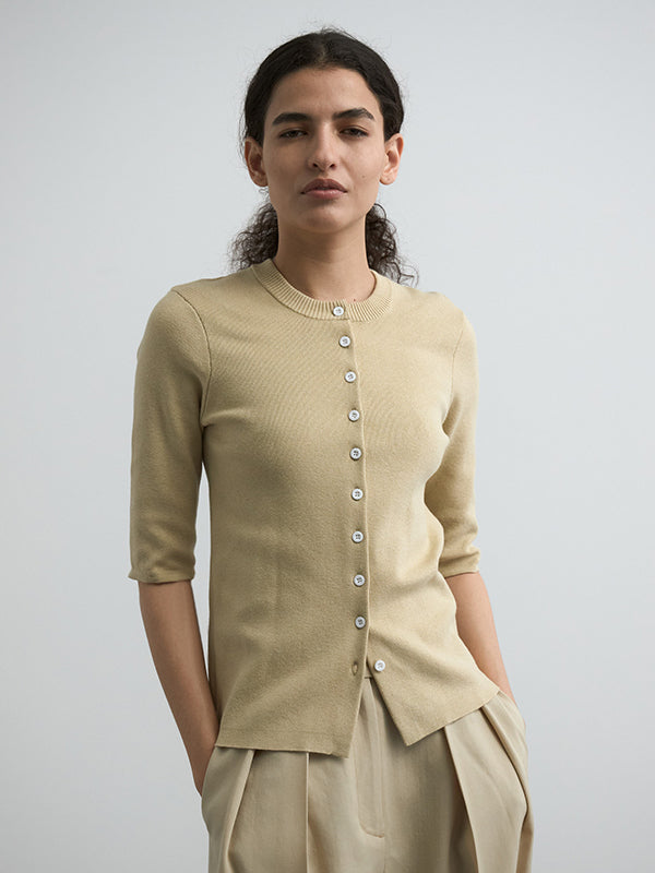 COTTON SILK MULTI KNIT TOPS