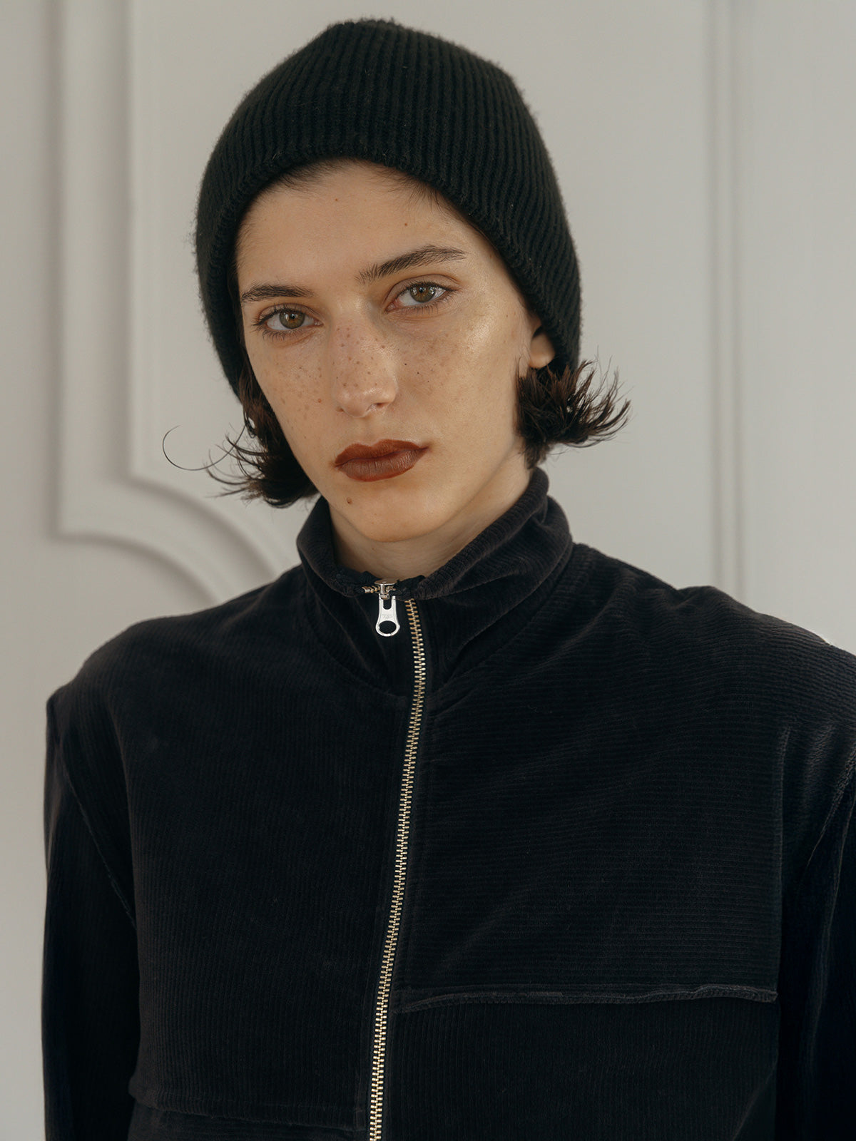 TERRA VELOUR FIT ZIP TOPS