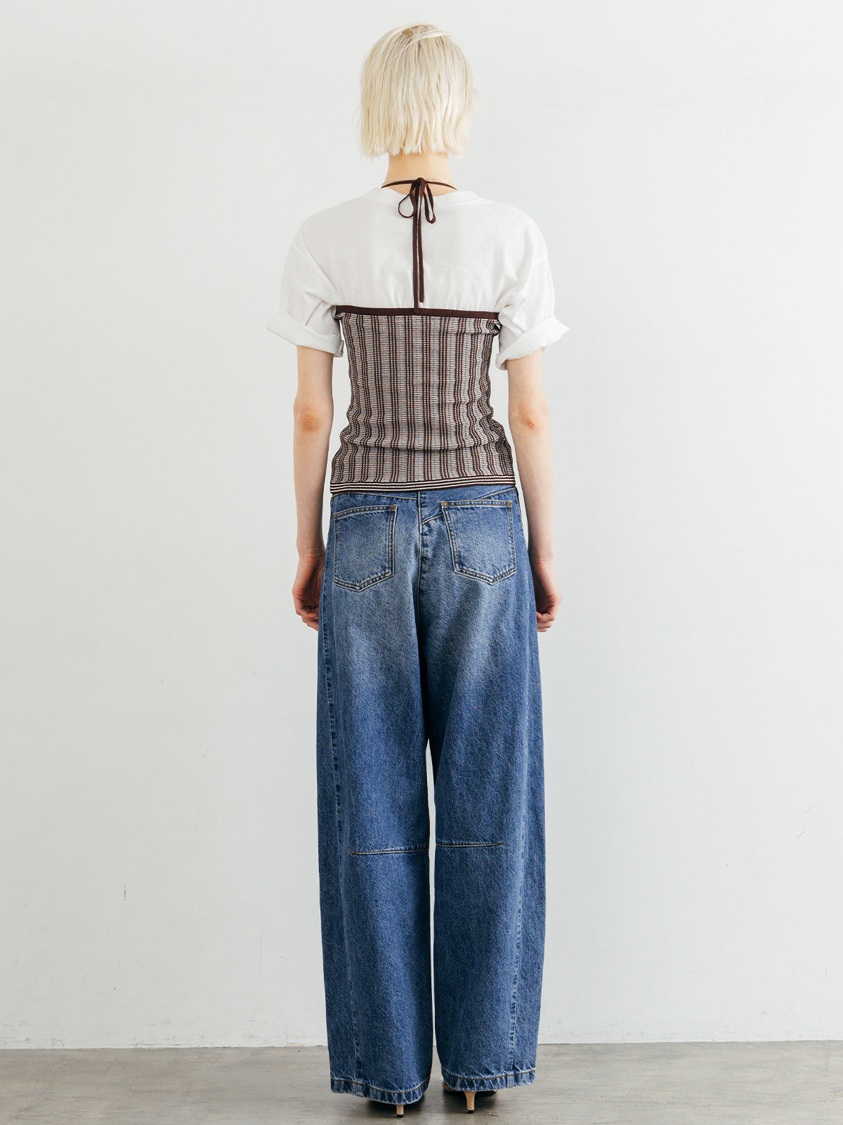 TUCK STITCH BUSTIER