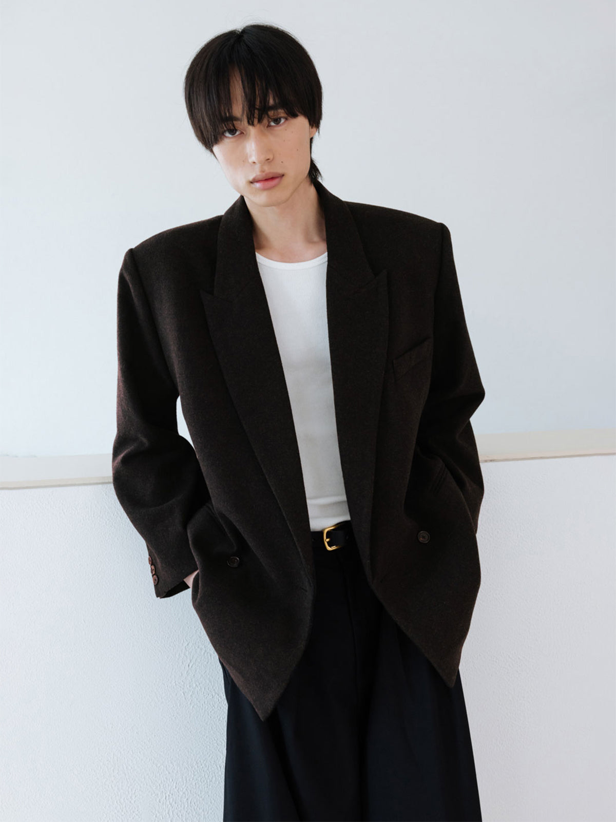 【Studio Doe】Gender Free Wool Double-Breasted Coat