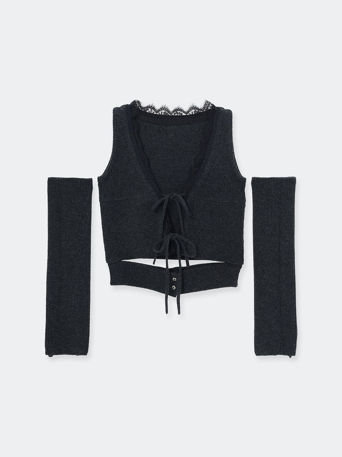 Franka lace knit vest