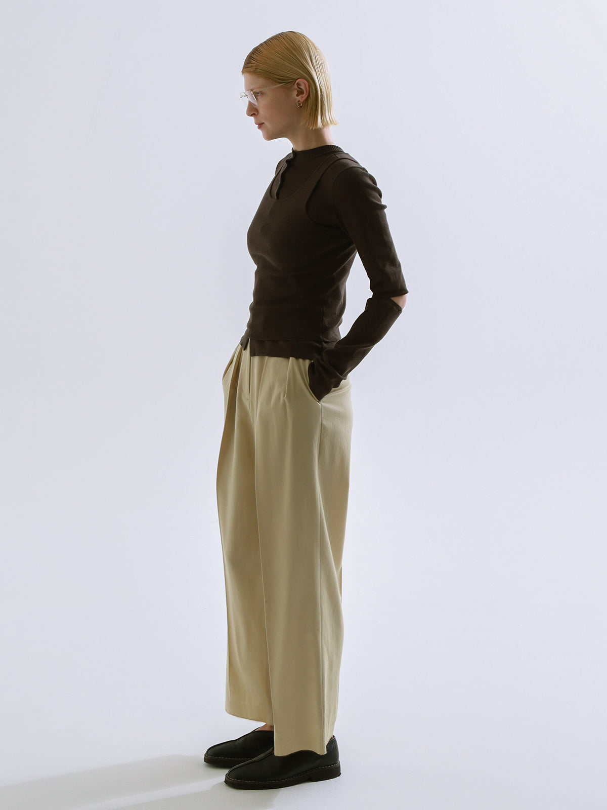 COTTON SILK MULTI KNIT TOPS