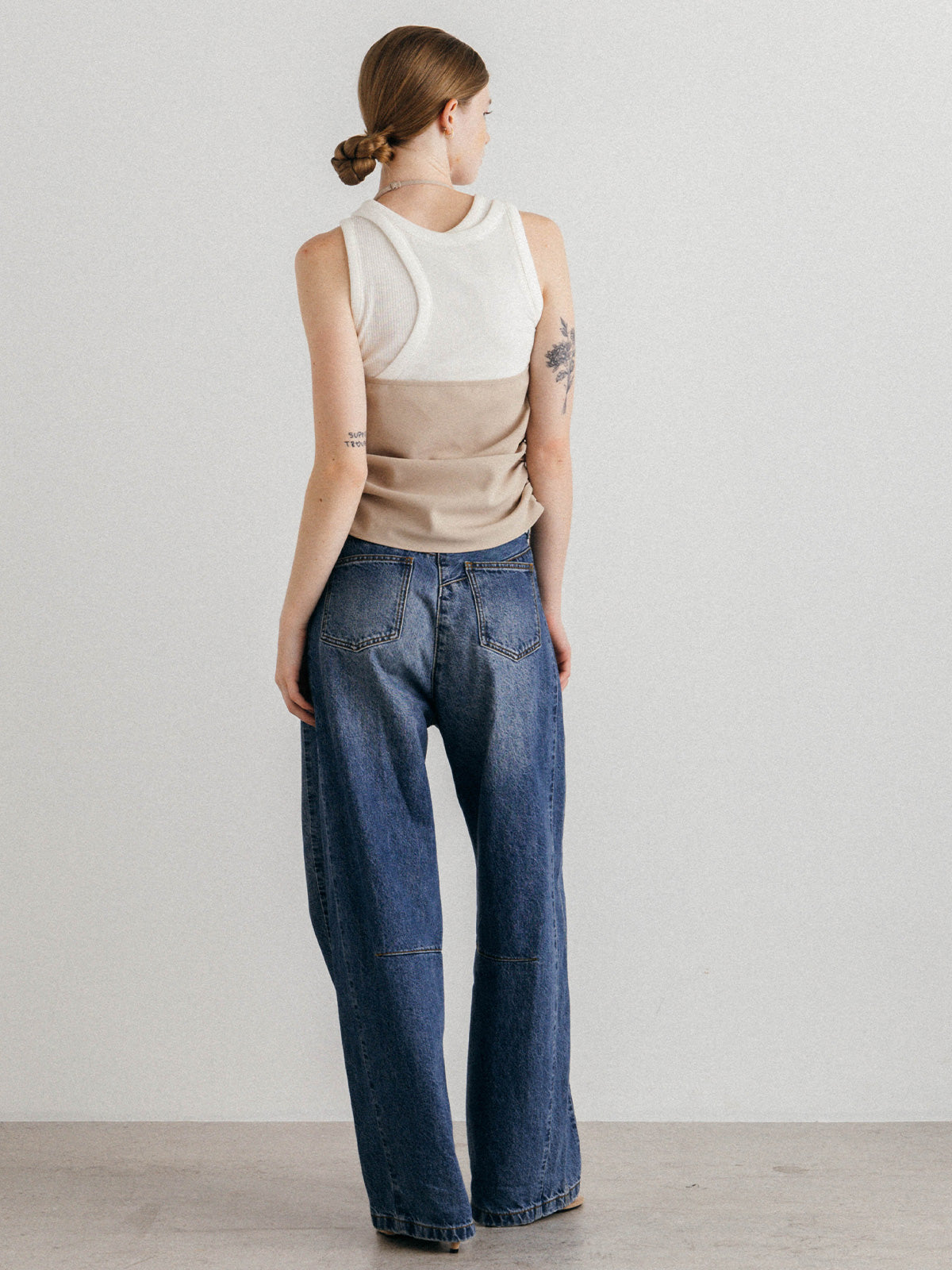OFFSET RIB TANK TOP