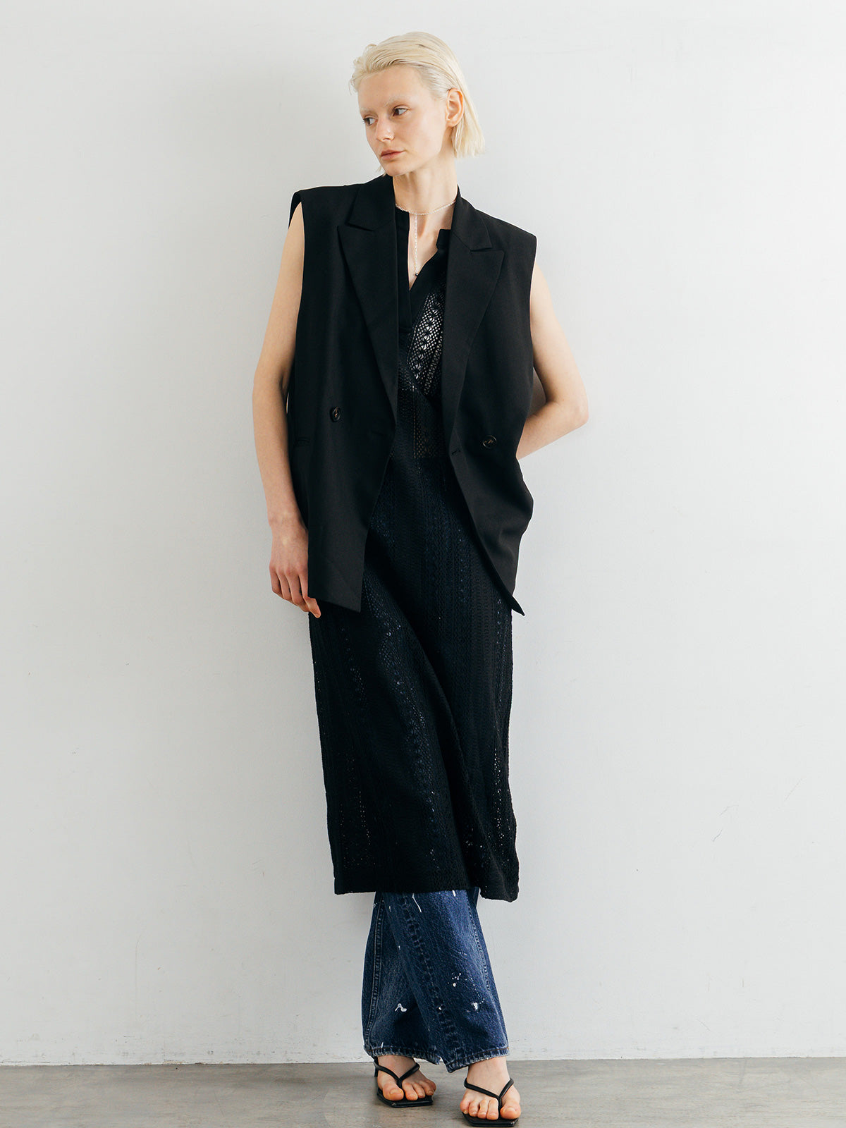 SHEER LONG ONEPIECE