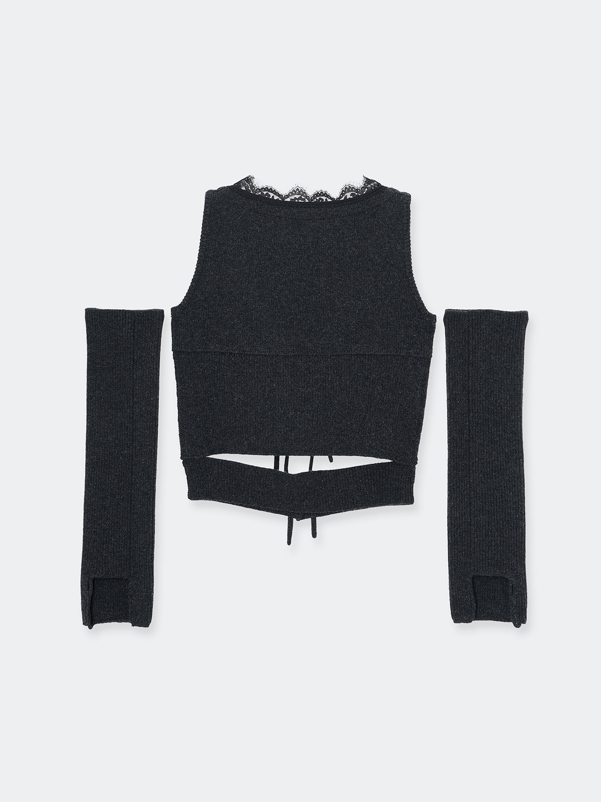 Franka lace knit vest