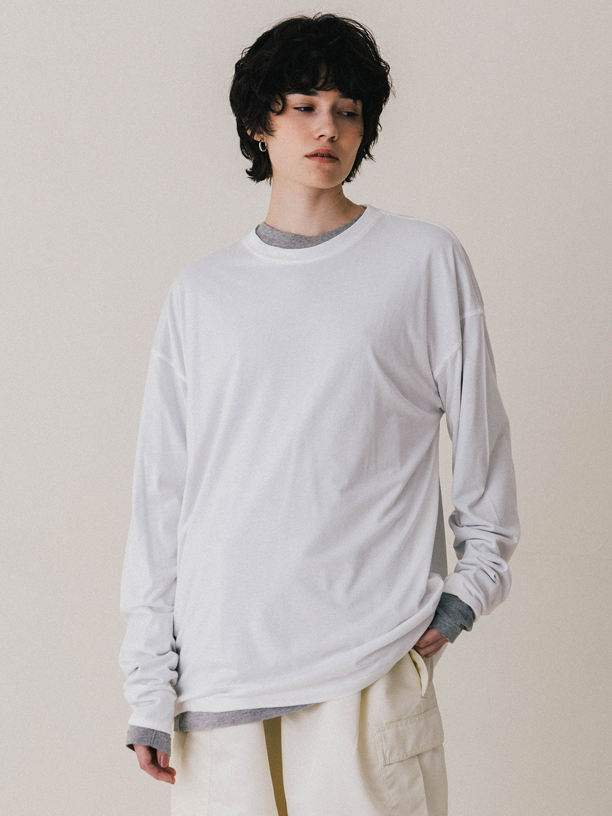 【THE C】 OVER L/S TEE