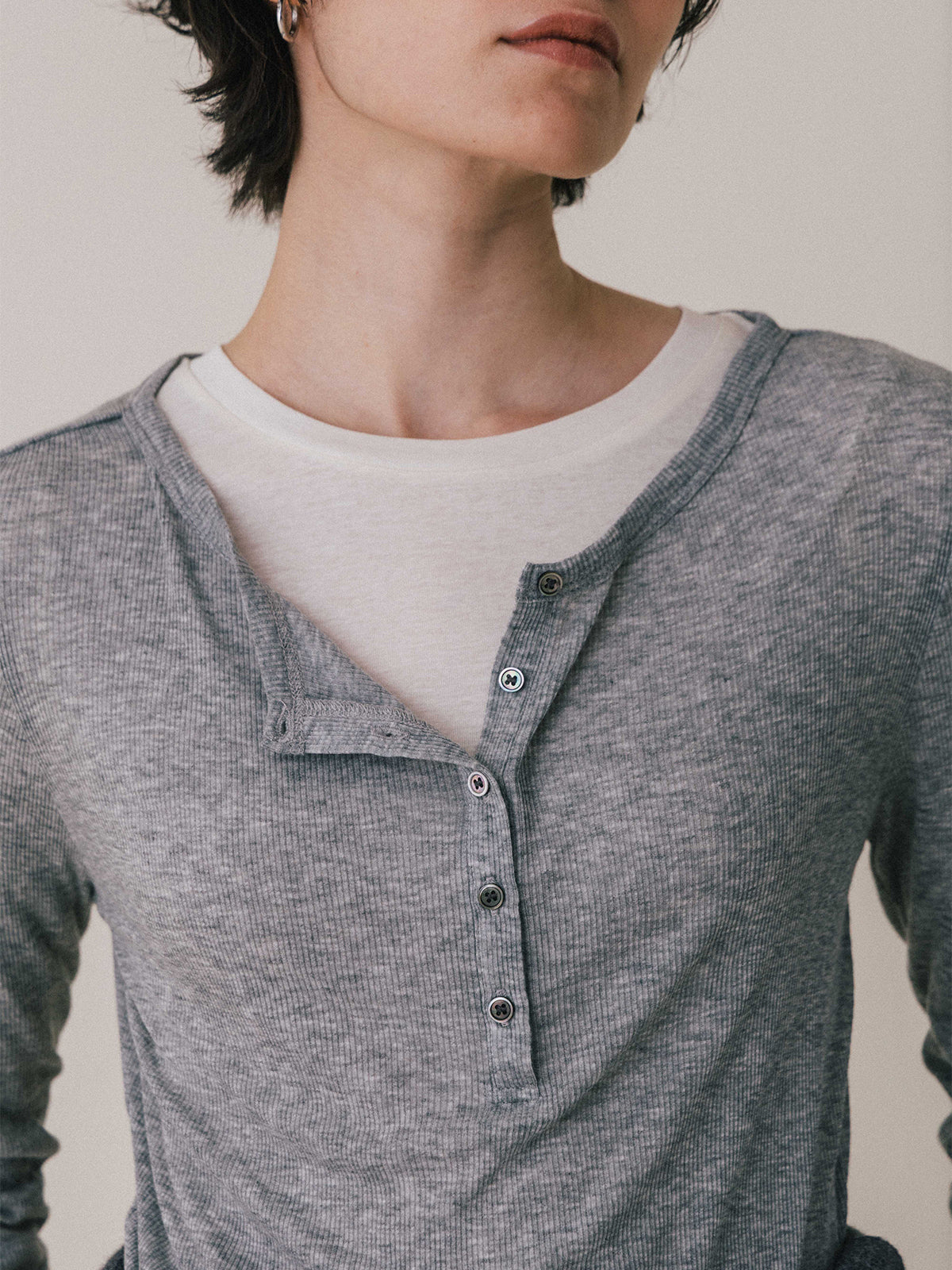LAYERED L/S HENLY TEE