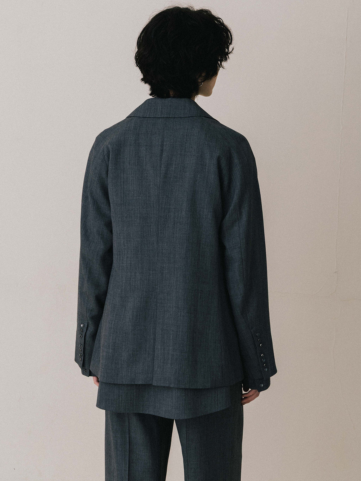 SAVILE WOOL TUCK TROUSERS