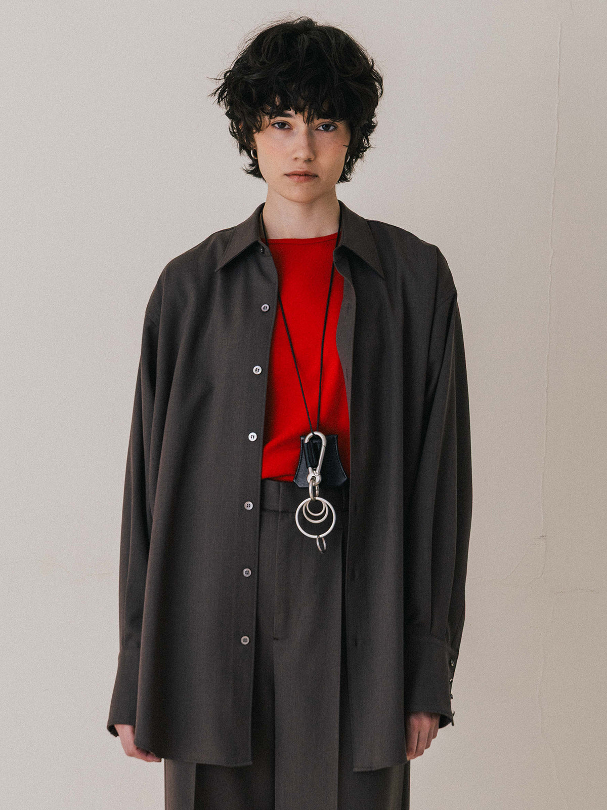 SAVILE WOOL TUCK TROUSERS