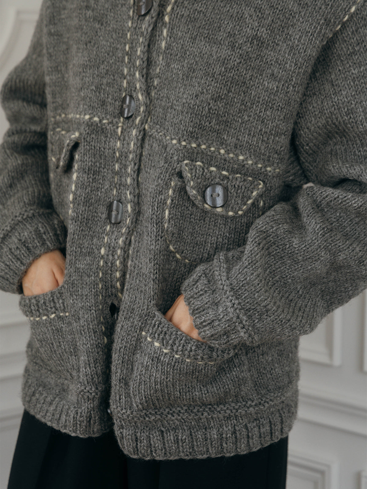 【Nepal】 BLANKET KNIT JACKET