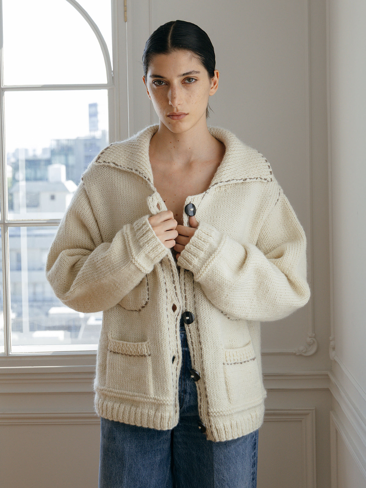 【Nepal】 BLANKET KNIT JACKET