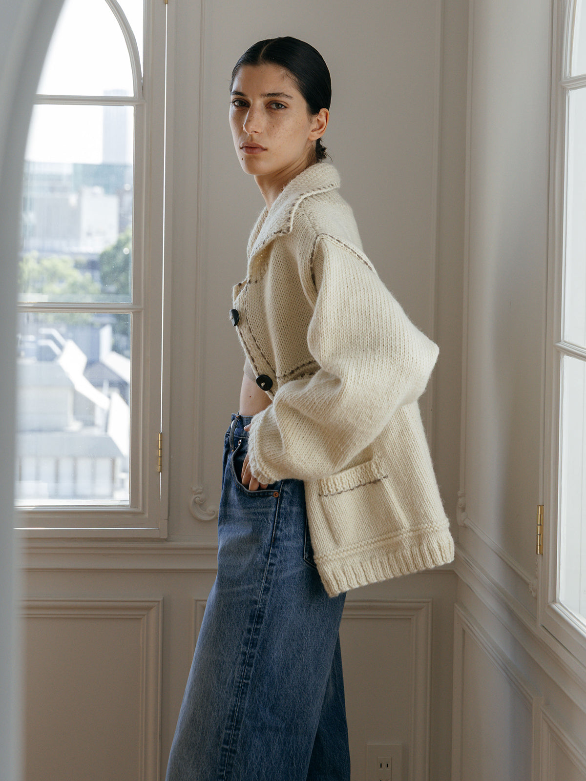 【Nepal】 BLANKET KNIT JACKET