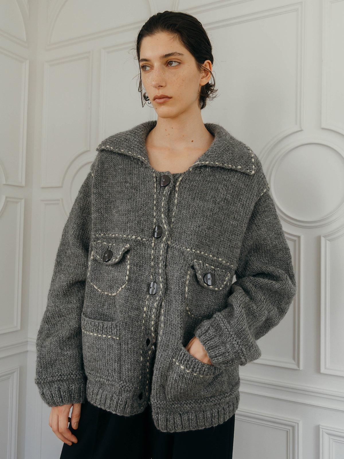 【Nepal】 BLANKET KNIT JACKET