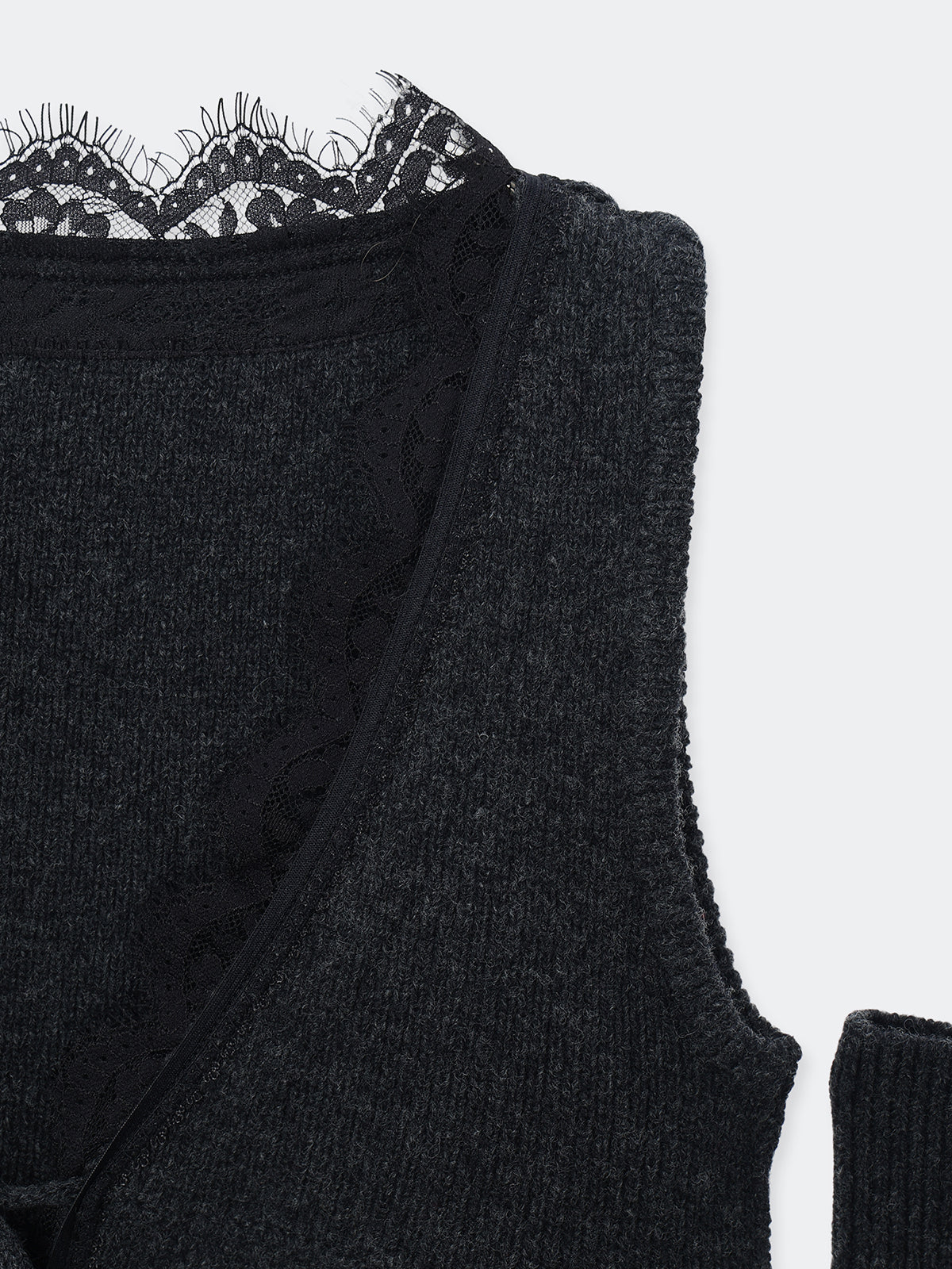 Franka lace knit vest