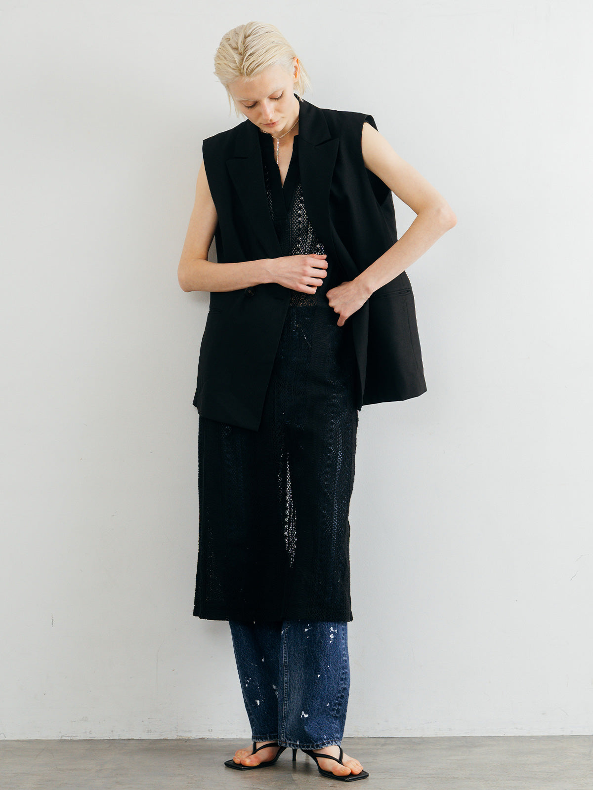 SHEER LONG ONEPIECE