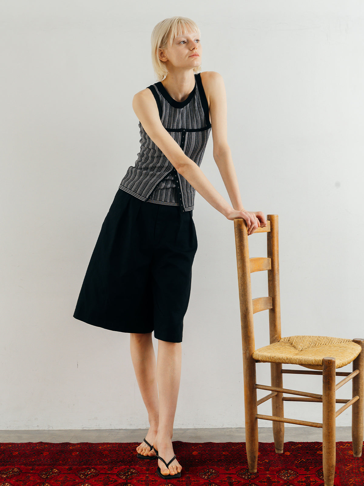 WIDE BERMUDA PANTS
