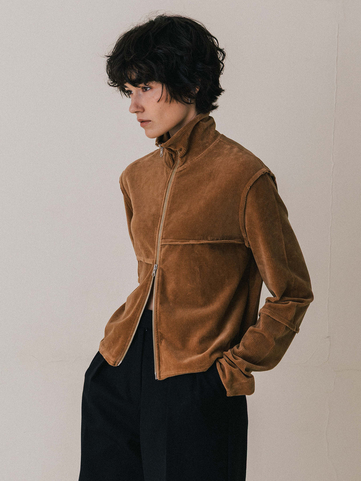 TERRA VELOUR FIT ZIP TOPS