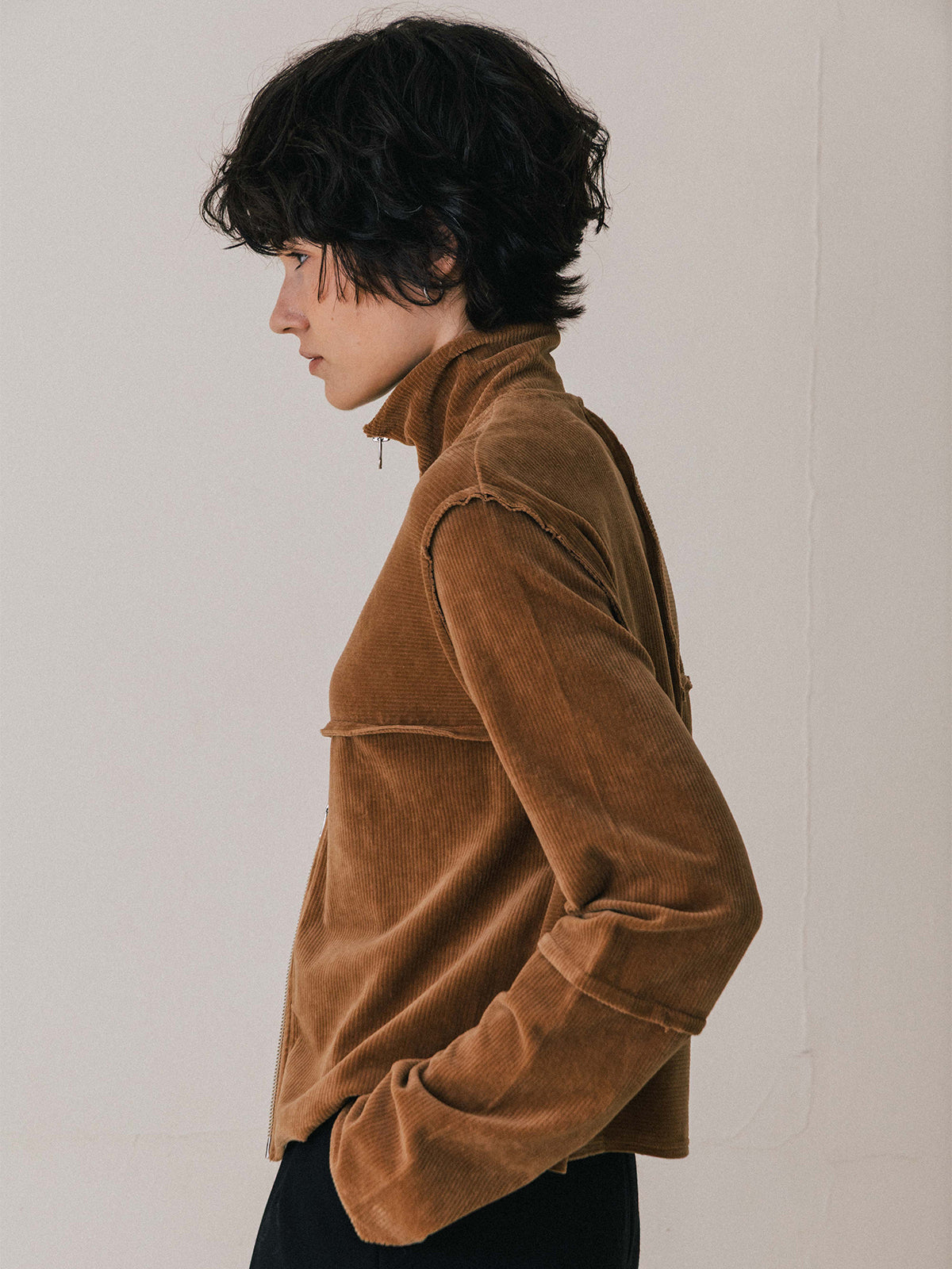 TERRA VELOUR FIT ZIP TOPS