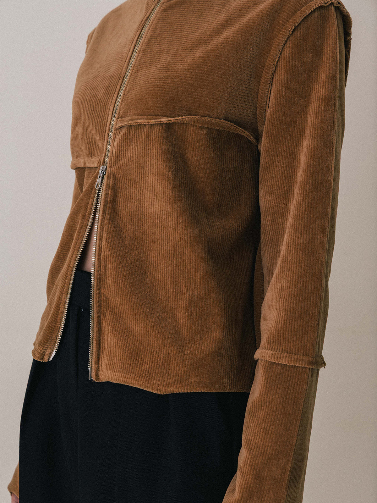 TERRA VELOUR FIT ZIP TOPS