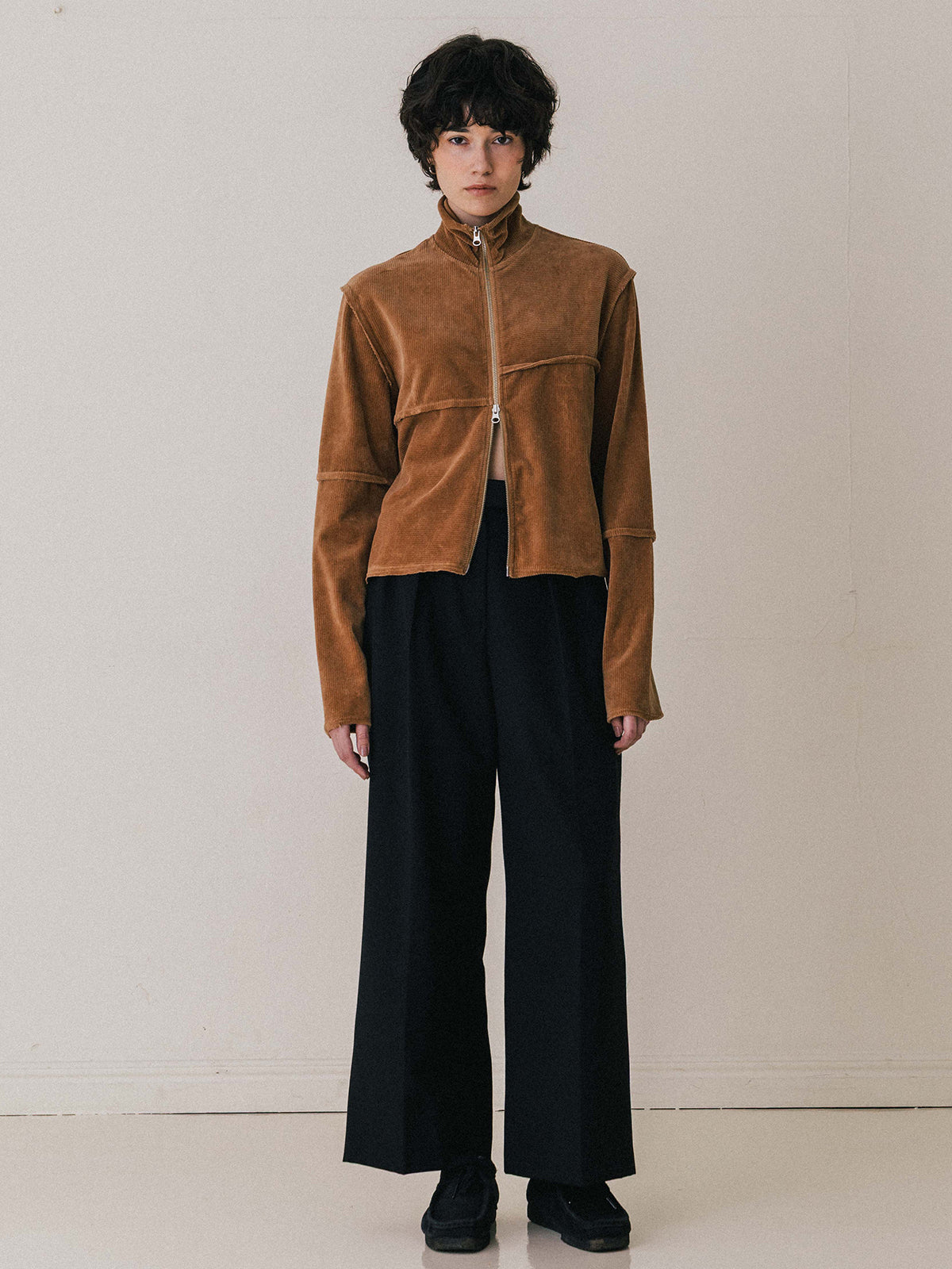 TERRA VELOUR FIT ZIP TOPS