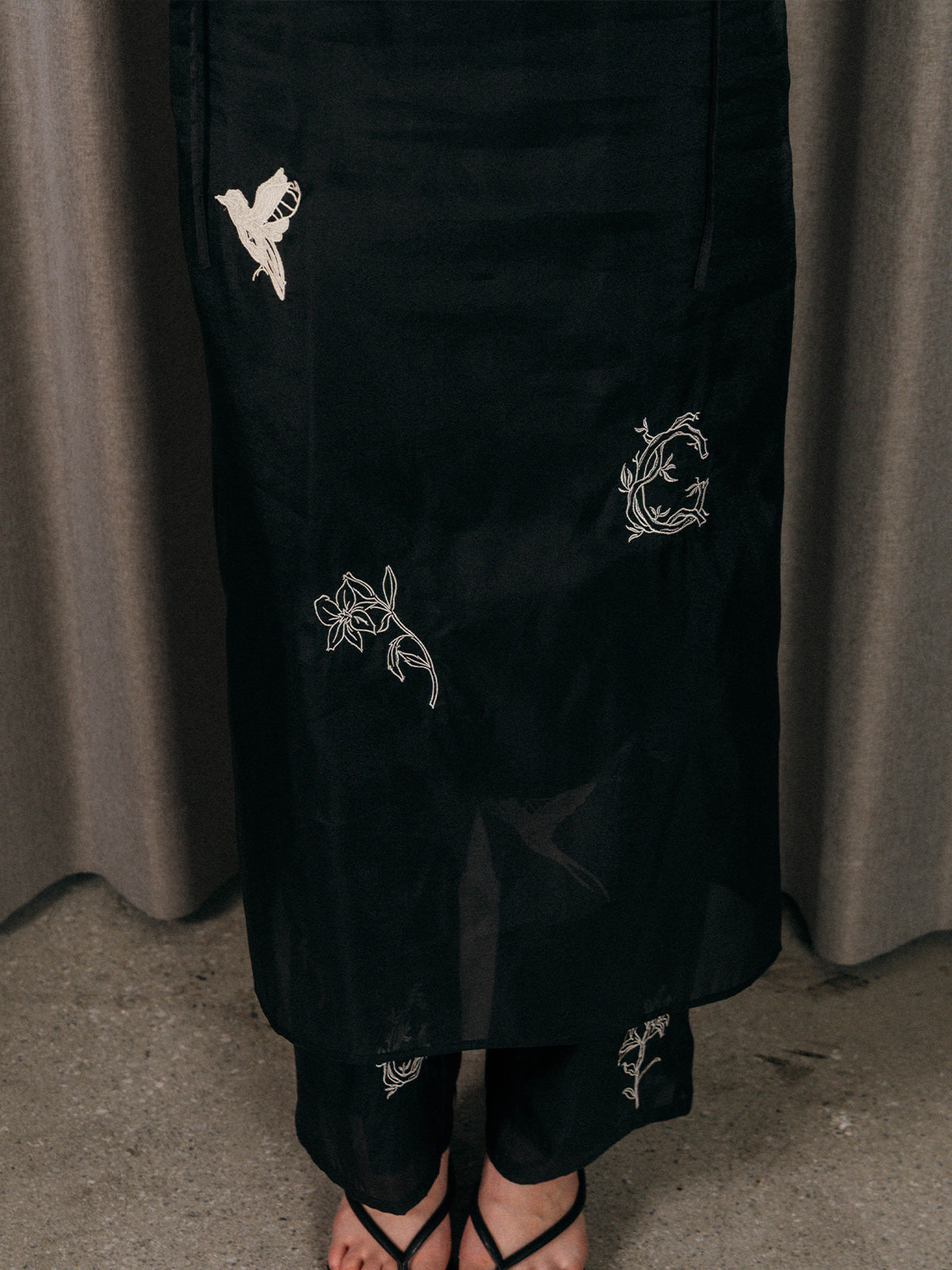 FRAGMENT VEIL DRESS