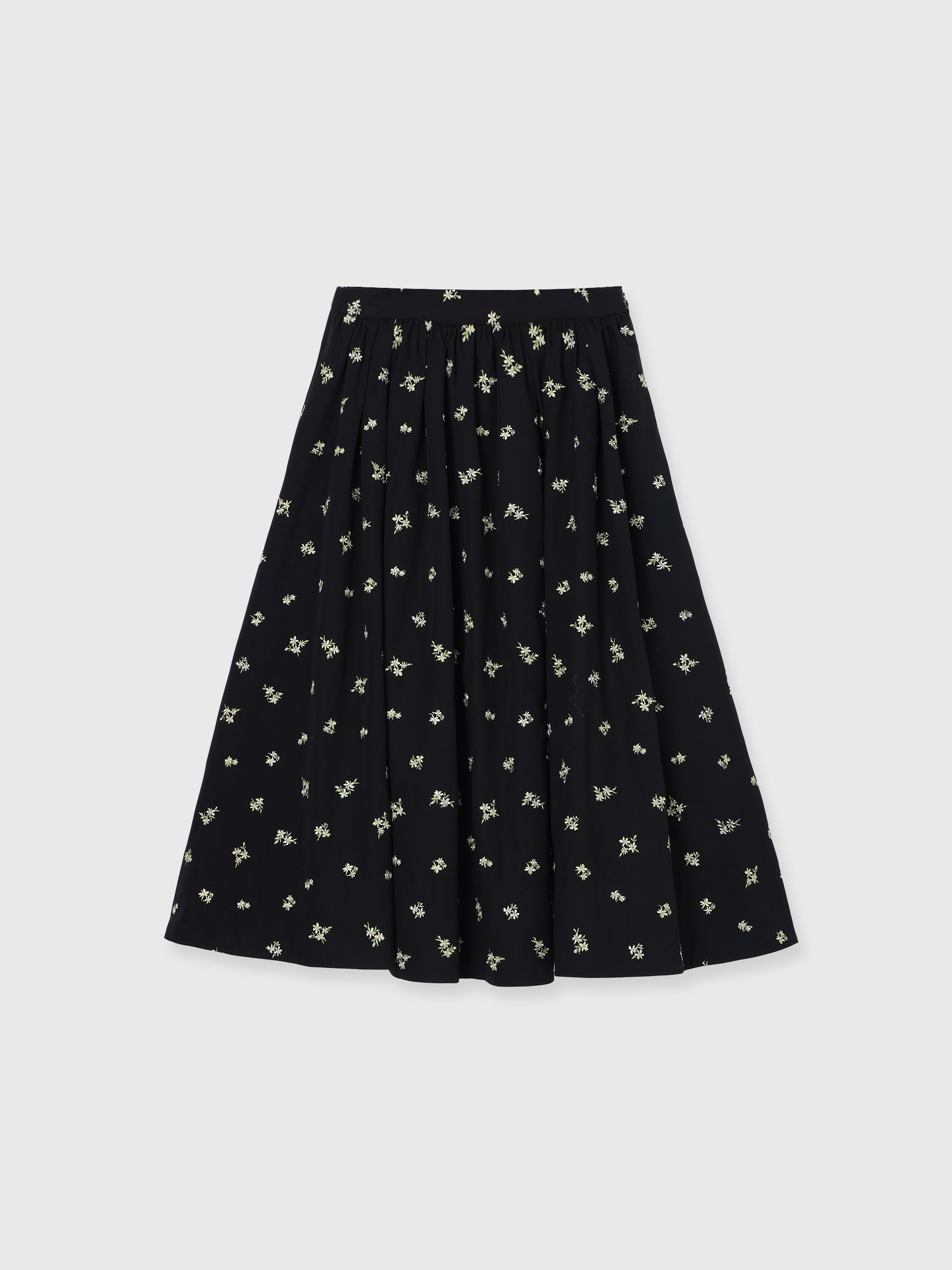FLOWER EMBROIDERY SKIRT
