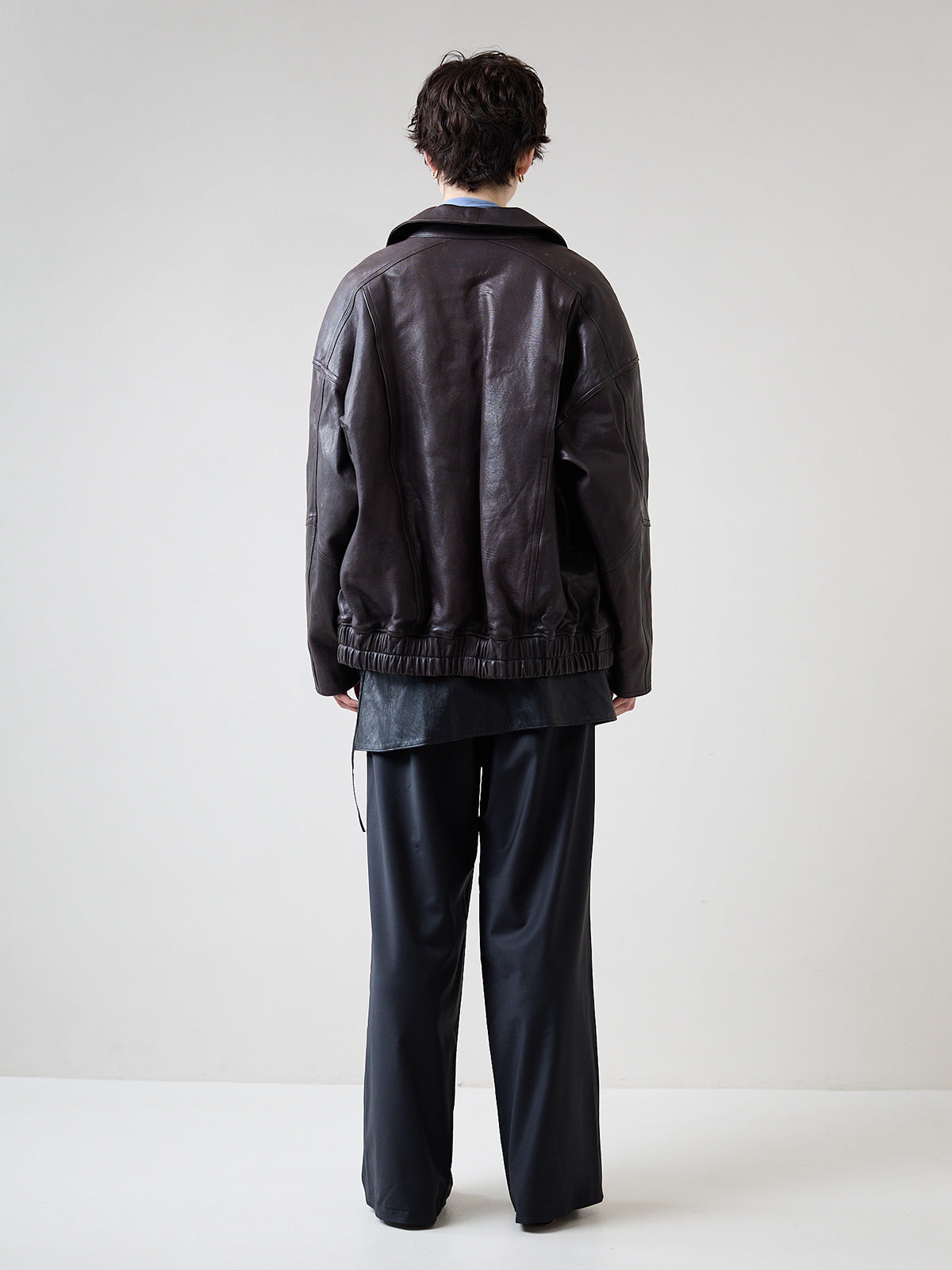 BOMBER JACKET IN LEATHER