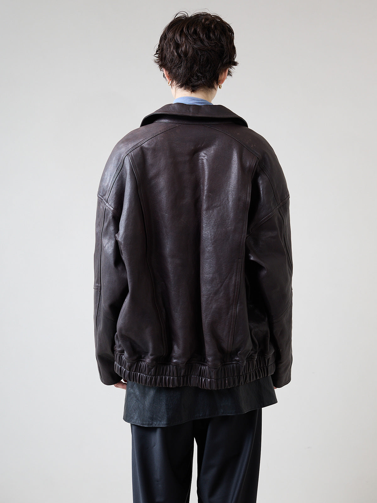 BOMBER JACKET IN LEATHER