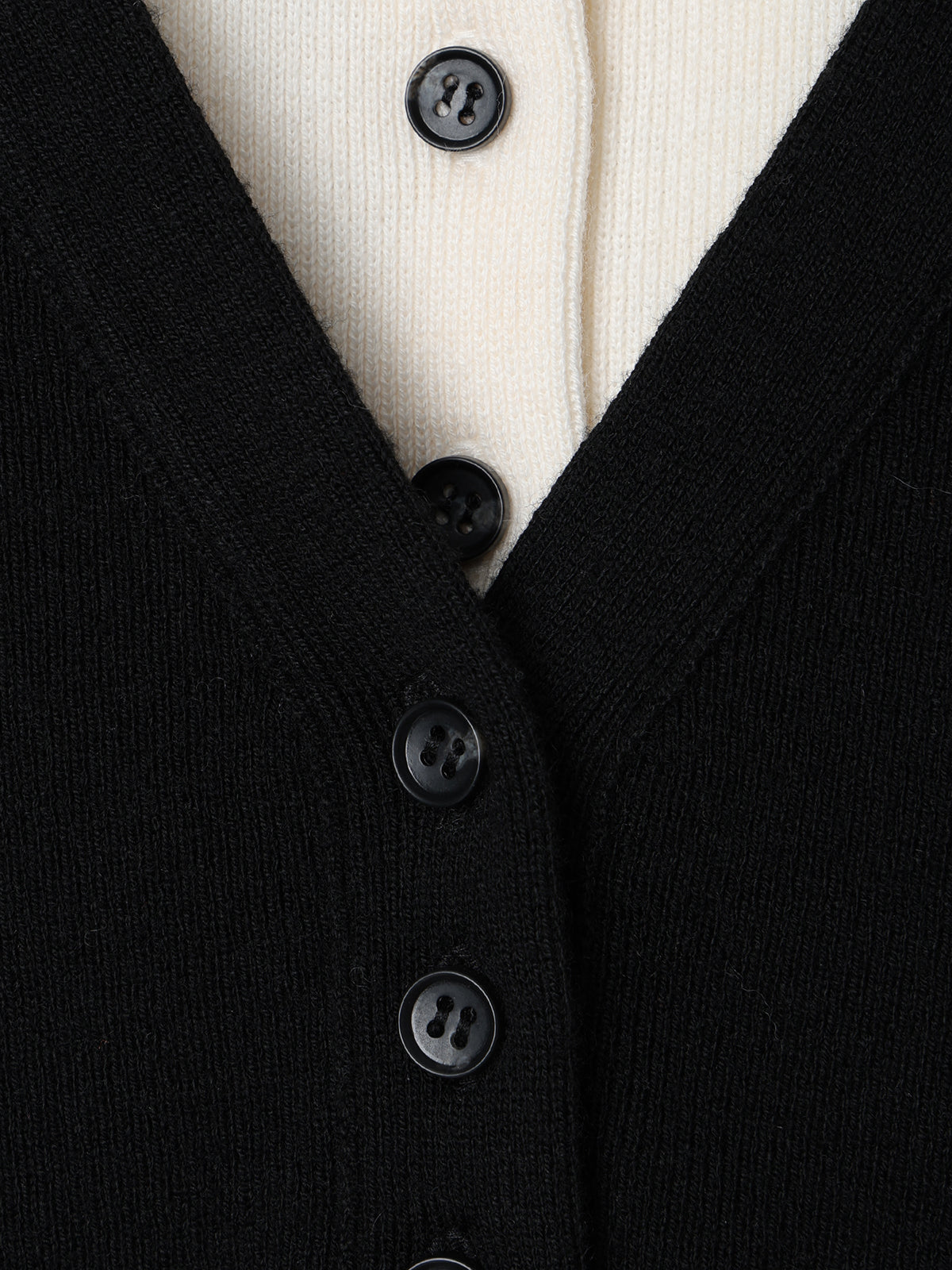 LAYERED KNIT CARDIGAN