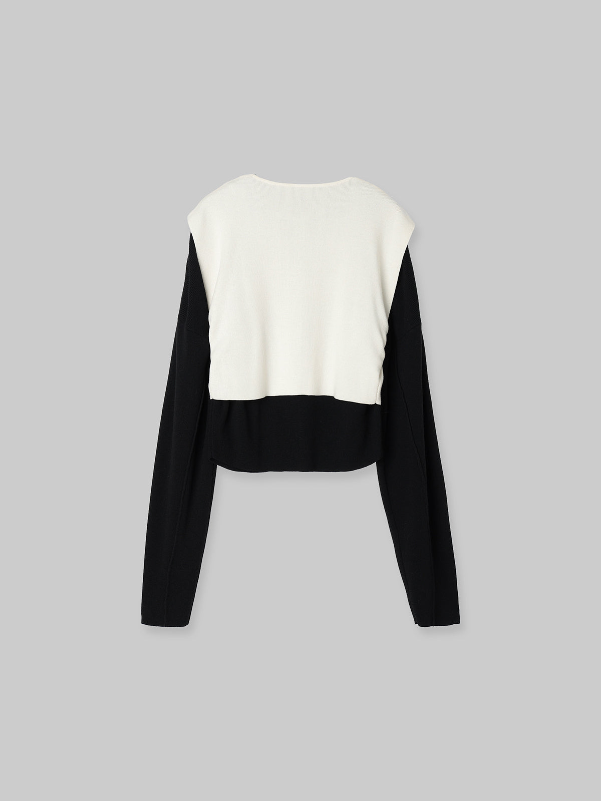 LAYERED KNIT CARDIGAN