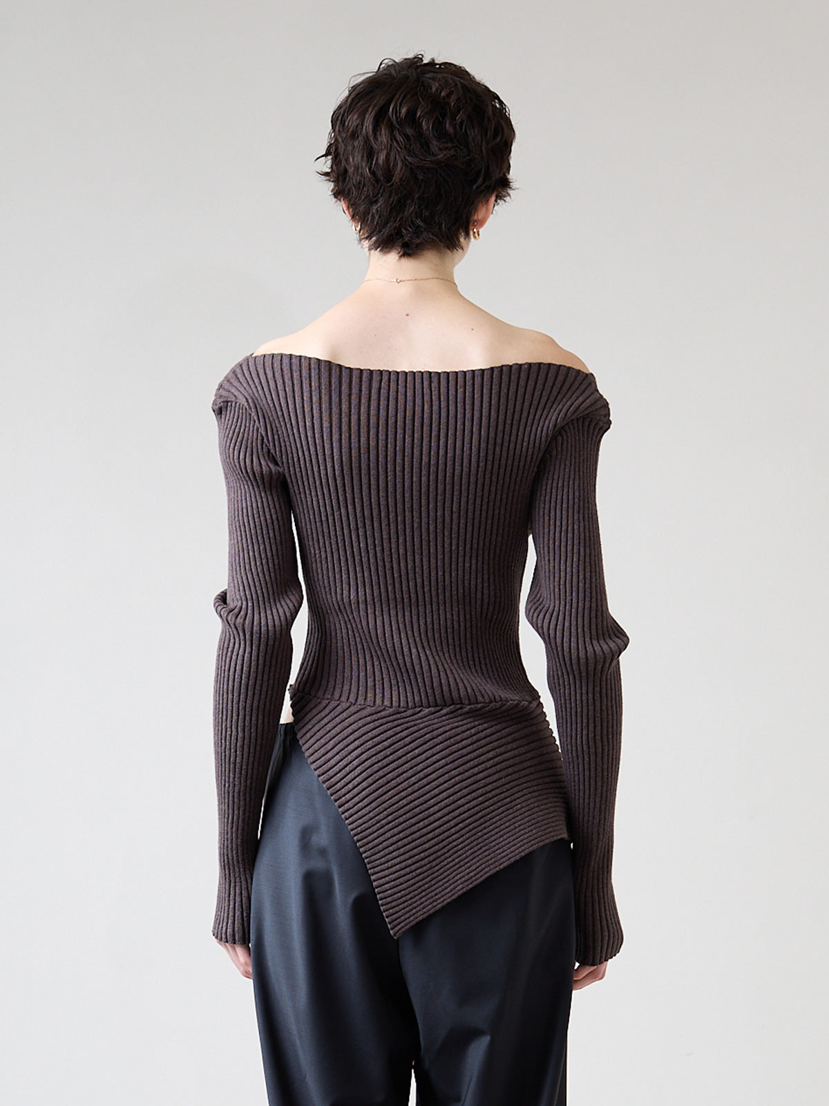 RIB CUTTING KNIT