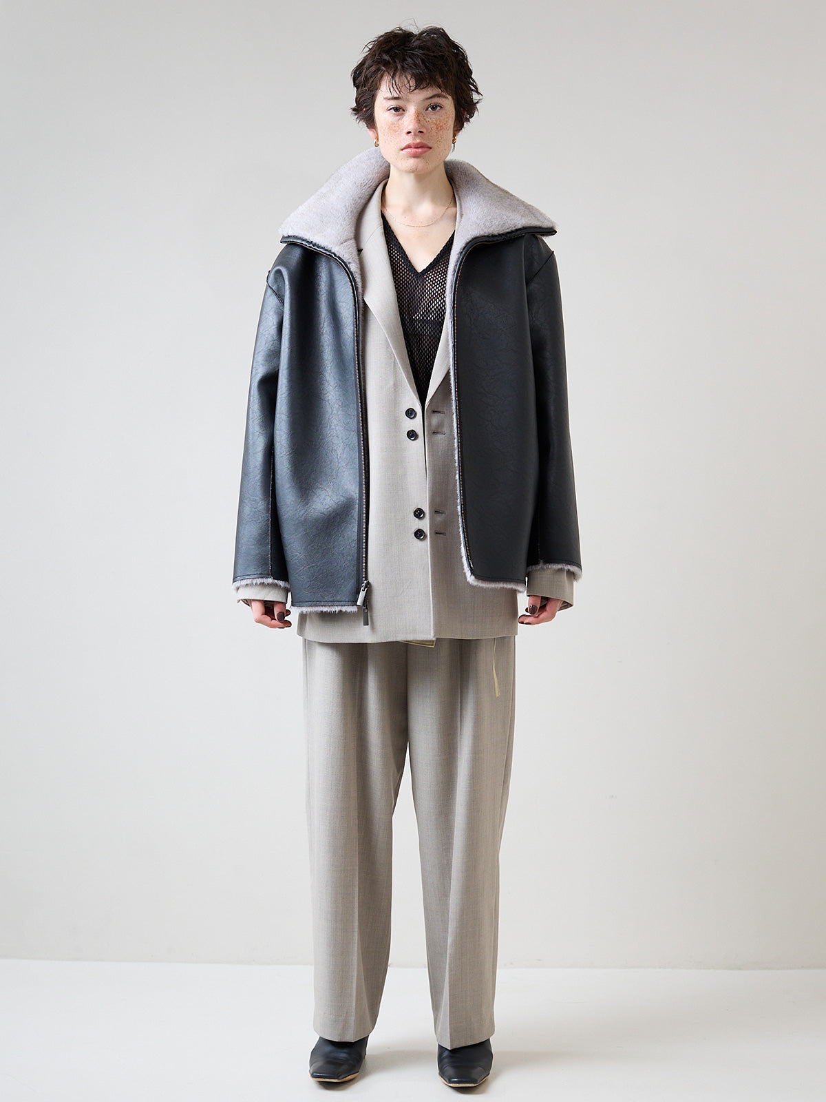 FAUX FUR BLOUSON
