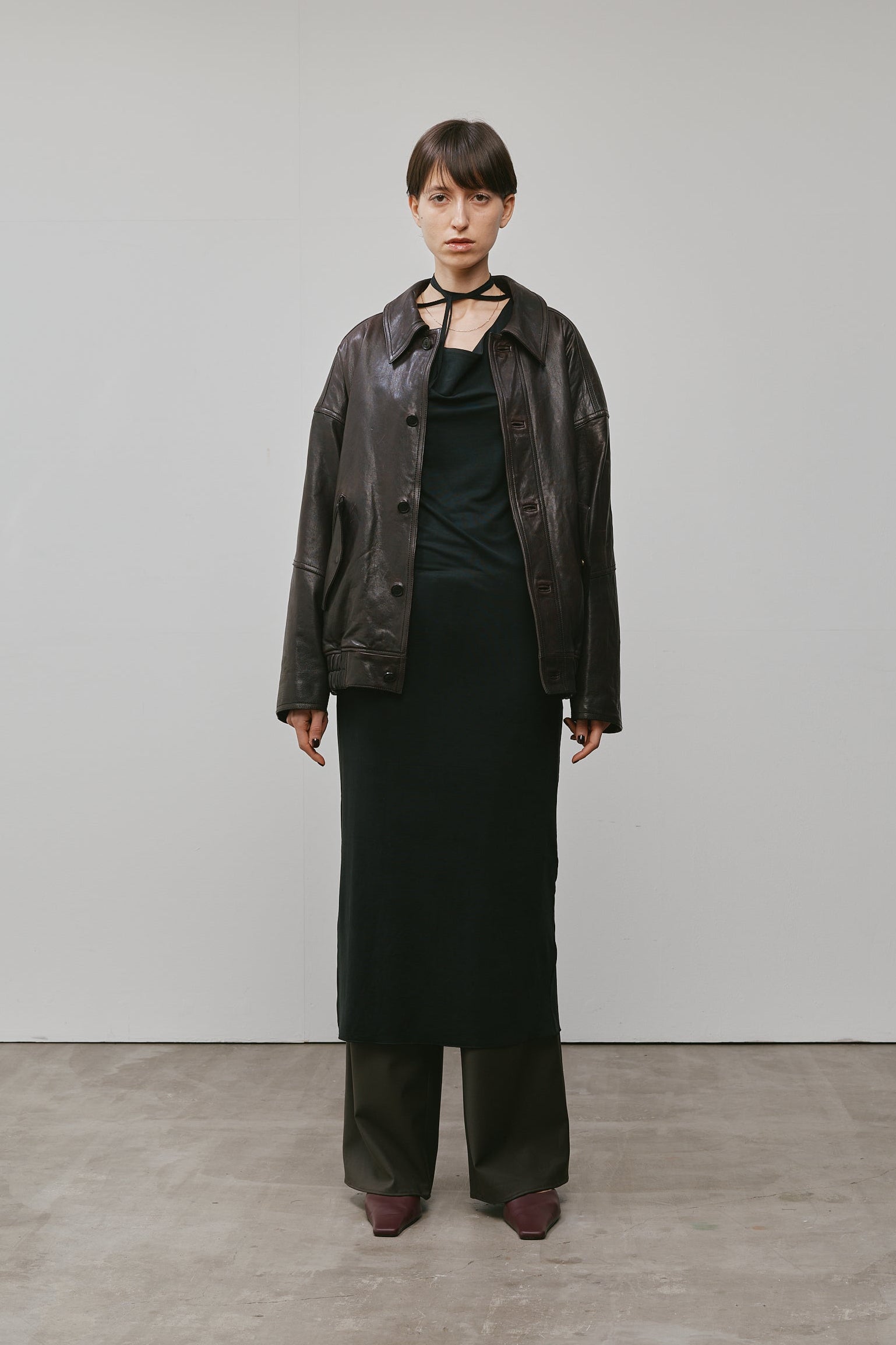 BOMBER JACKET IN LEATHER