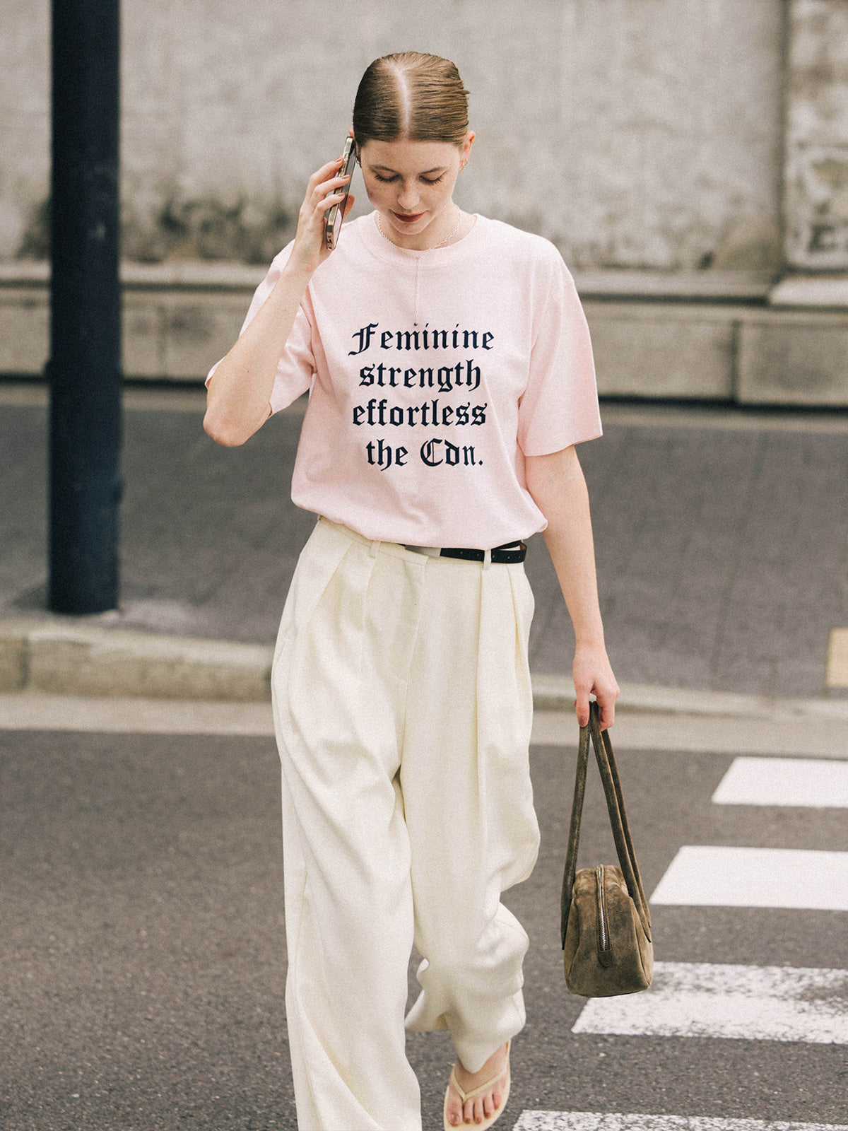 PARMANENT TEE(FLOCKY OLD ENGLISH)