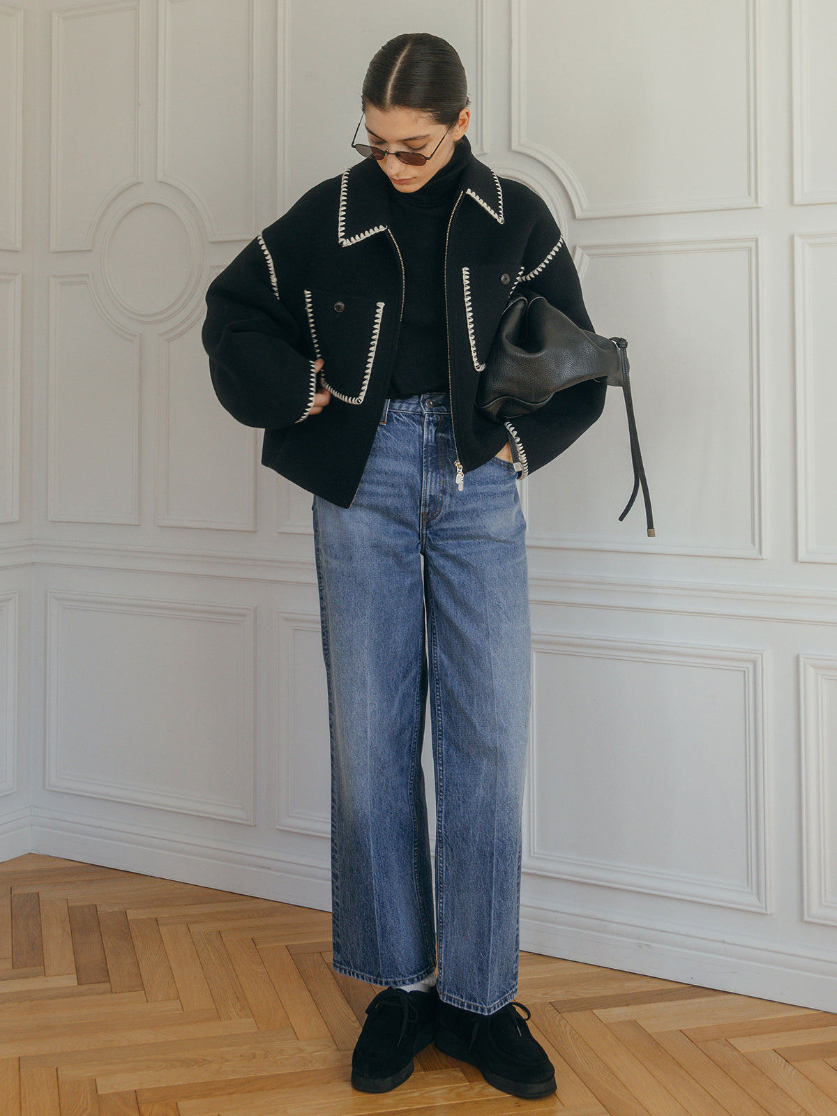 FINE WOOL OVER HIGH NECK TOPS