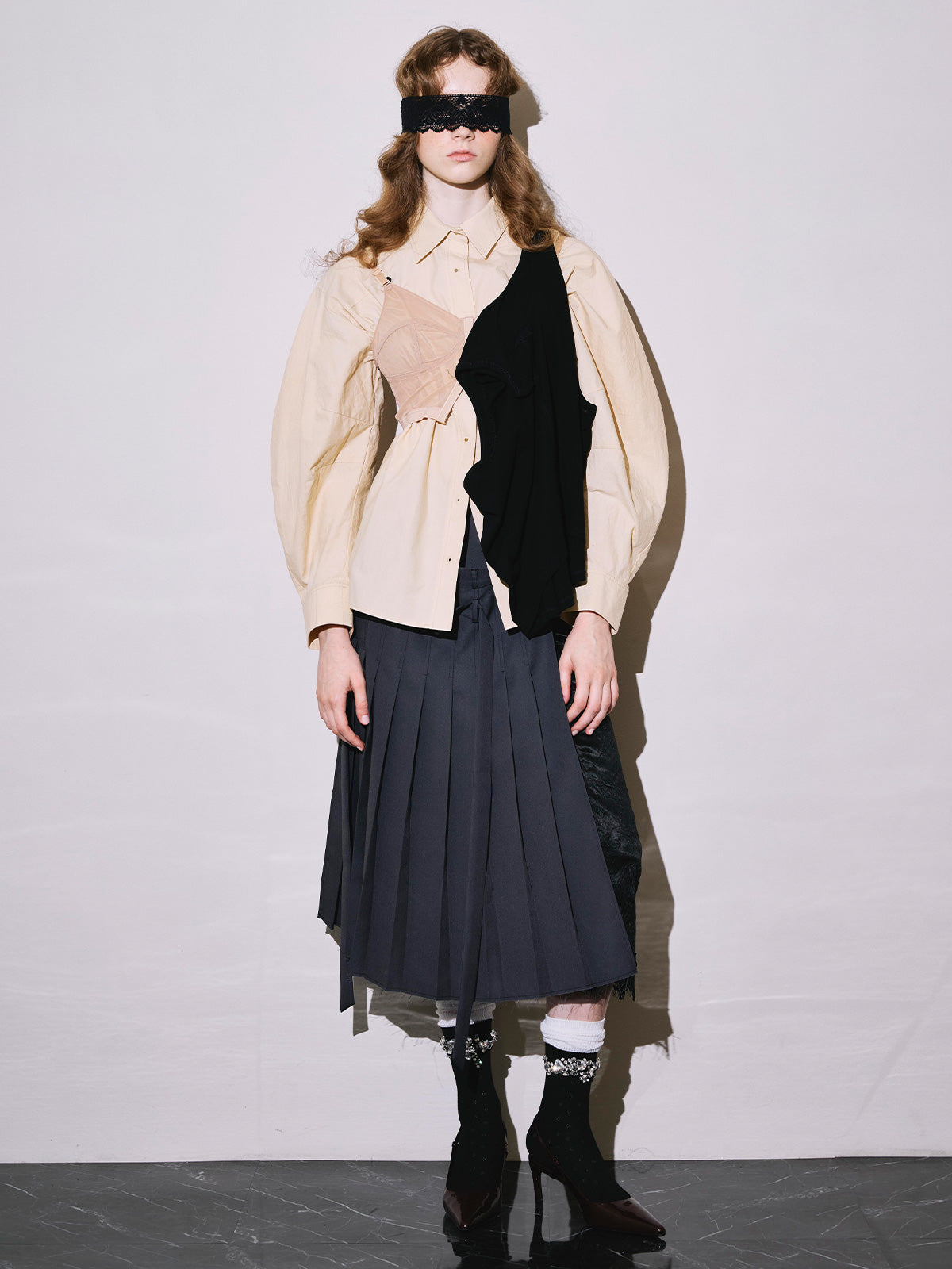 Masquerade pleats skirt