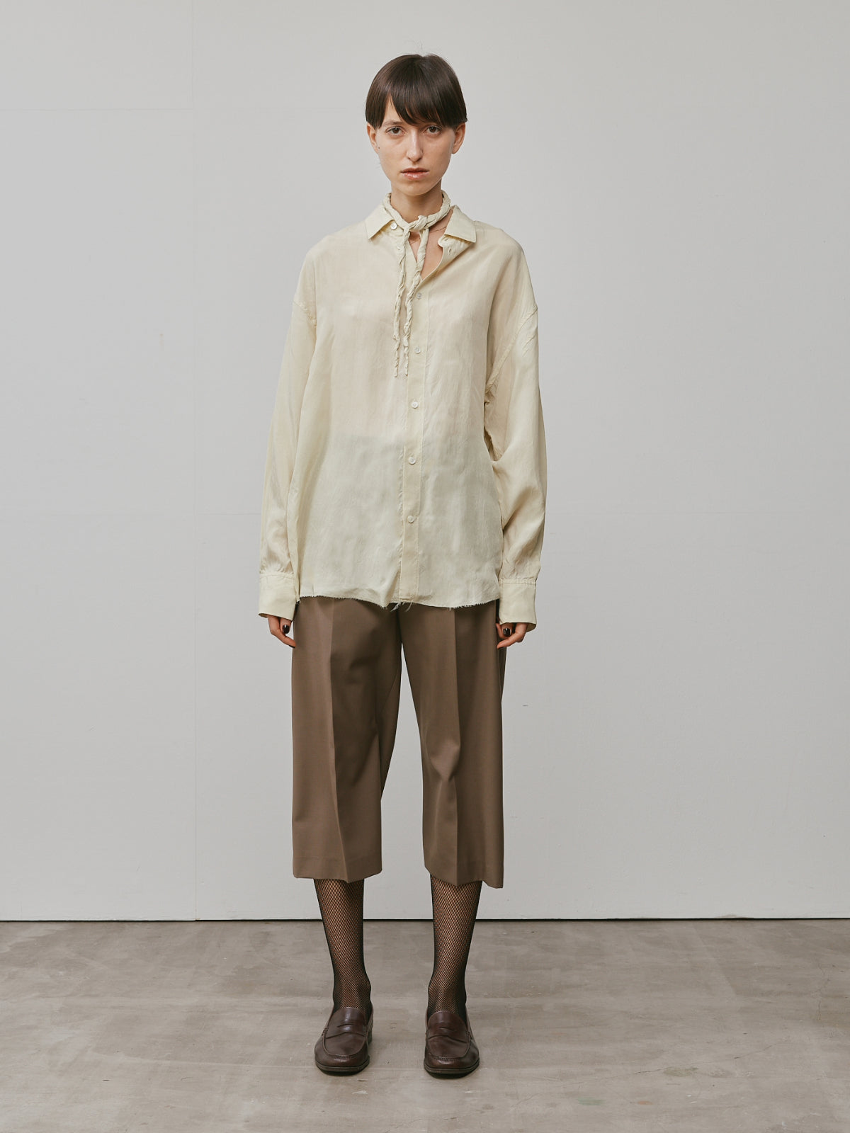 SCARF COLLAR SHRT