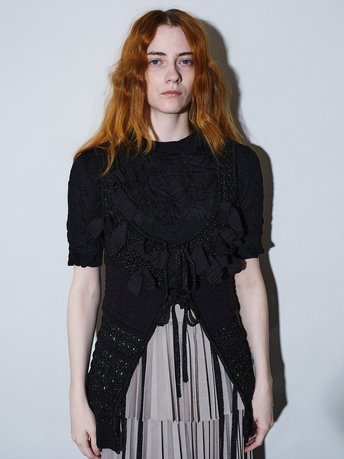 Spica ribbon lame knit